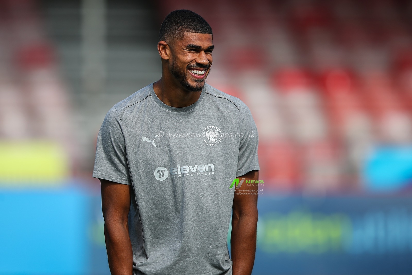 Ashley Fletcher of Blackpool arrives ahead of the Sky Bet League 1 match Crawley Town vs Blackpool at Broadfield Stadium, Crawley, United Kingdom, 10th August 2024

(Photo by Gareth Evans/News Images)