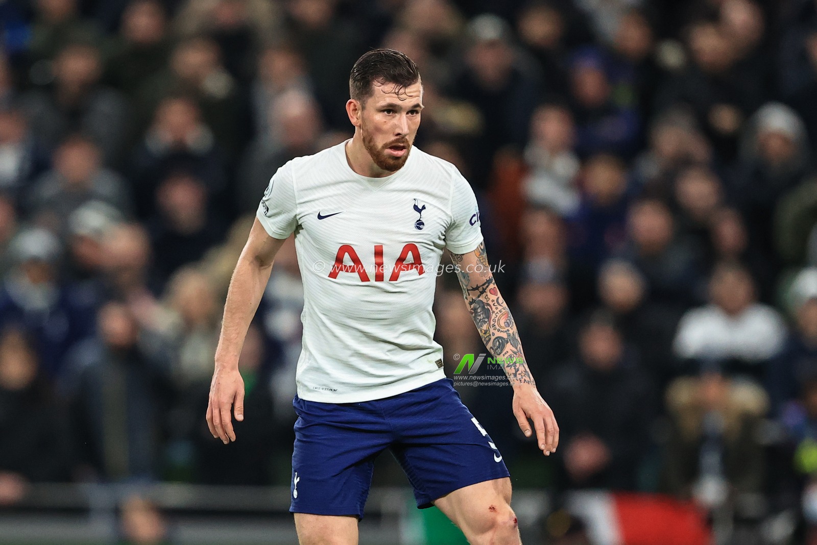 Pierre-Emile Hojbjerg #5 of Tottenham Hotspur during the game