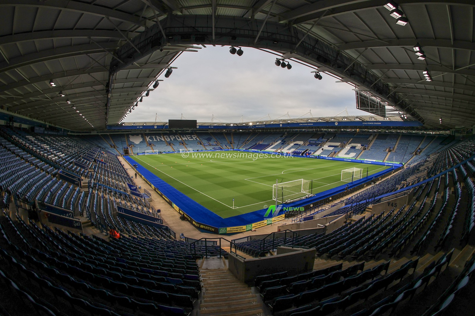 A general view of the King Power Stadium ahead of this afternoons Premier League game, Leicester City v Chelsea