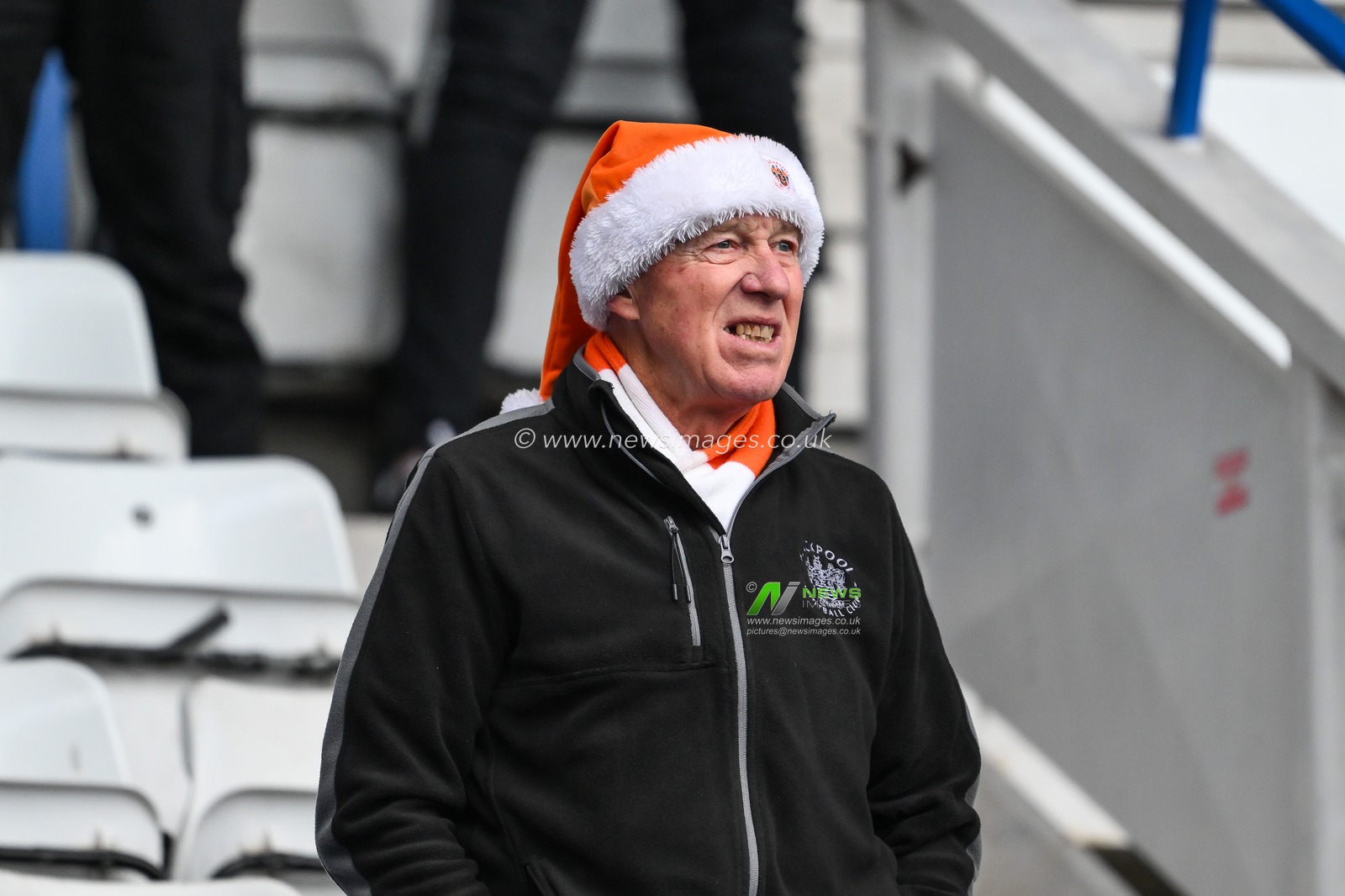 Blackpool fans start to take there seats ahead of the Sky Bet League 1 match Birmingham City vs Blackpool at St. Andrew's @ Knighthead Park, Birmingham, United Kingdom, 29th December 2024

(Photo by Craig Thomas/News Images)