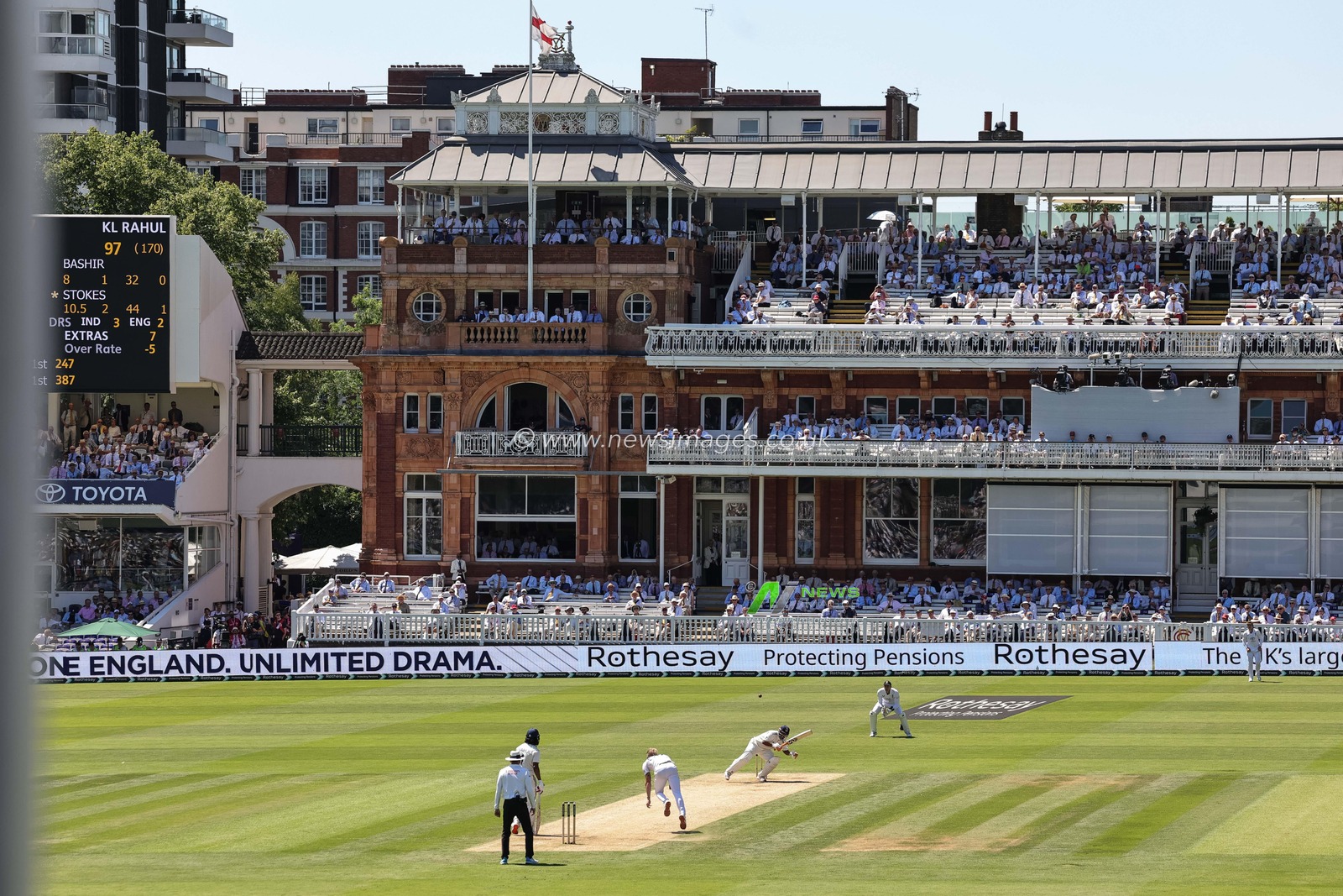 Rishabh Pant of India ducks a bouncer from England captain Ben Stokes during the 3rd Rothesay Test Match Day 3 England v India at Lords, London, United Kingdom, 12th July 2025

(Photo by Mark Cosgrove/News Images)
