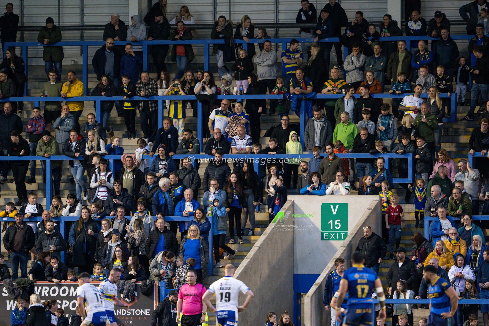 Fans and families make the most of the kid for Â£1 at the Betfred Super League Round 11 match Warrington Wolves vs Wakefield Trinity at Halliwell Jones Stadium, Warrington, United Kingdom, 5th May 2023

(Photo by Craig Thomas/News Images)