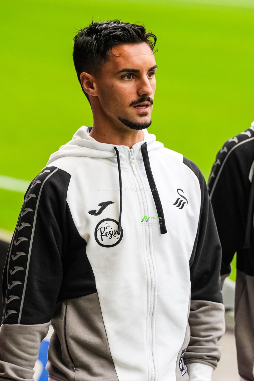 Stephen Eustaquio of Swansea City arrives at the Swansea.com Stadium ahead of the Sky Bet Championship match Swansea City vs Watford at Swansea.com Stadium, Swansea, United Kingdom on 01 September 2026

(Photo by Andrew Lewis/News Images)