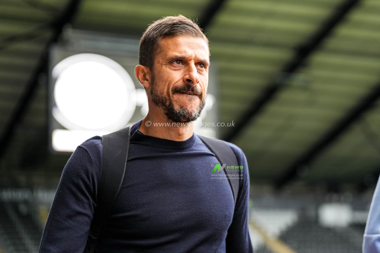 Alessio Dionisi manager of Watford arrives at the Swansea.com Stadium ahead of the Sky Bet Championship match Swansea City vs Watford at Swansea.com Stadium, Swansea, United Kingdom on 01 September 2026

(Photo by Andrew Lewis/News Images)