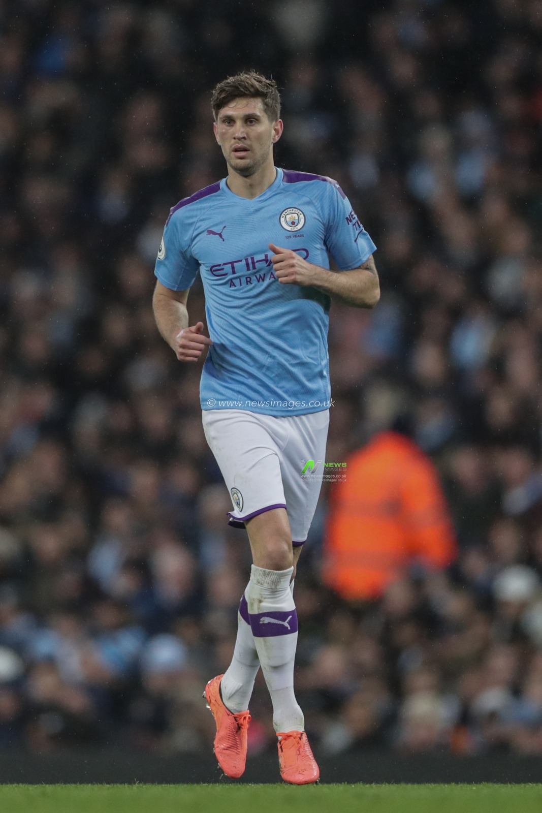 23rd November 2019, Etihad Stadium, Manchester, England; Premier League, Manchester City v Chelsea : John Stones (5) of Manchester City during the game

Credit: Mark Cosgrove/News Images