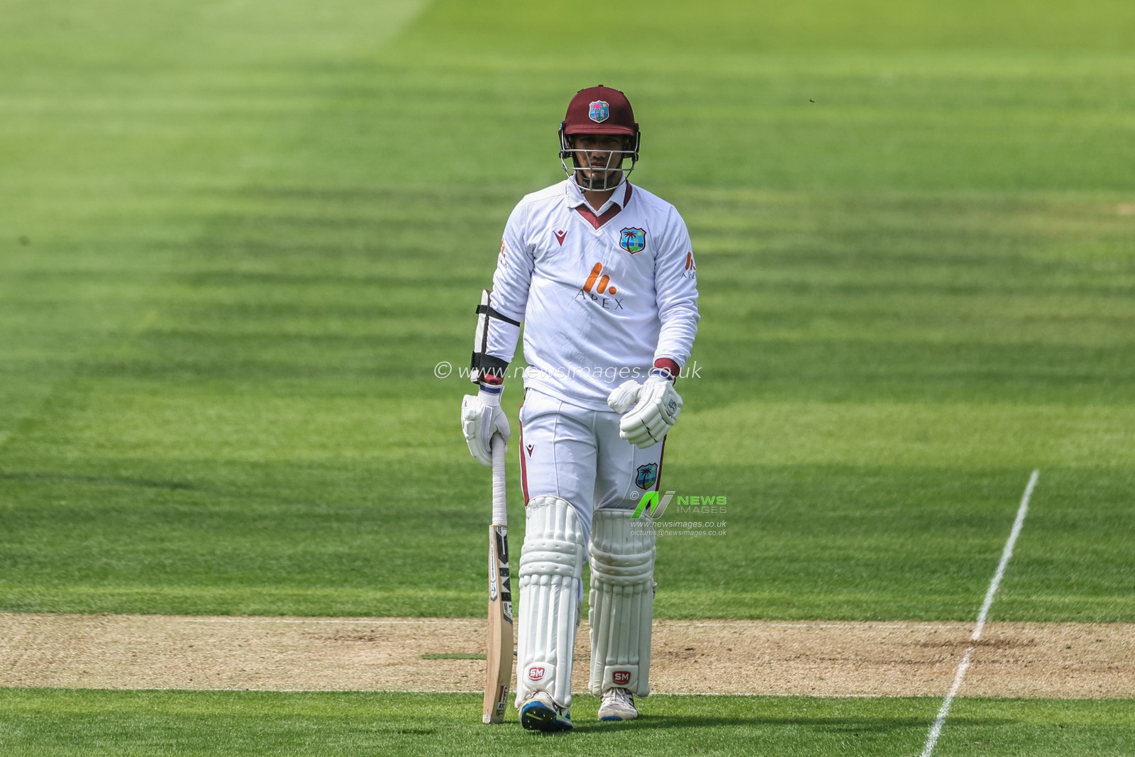 Gudakesh Motie of West Indies during the 1st Rothesay Test Match day 1 England v West Indies at Lords, London, United Kingdom, 10th July 2024

(Photo by Mark Cosgrove/News Images)
