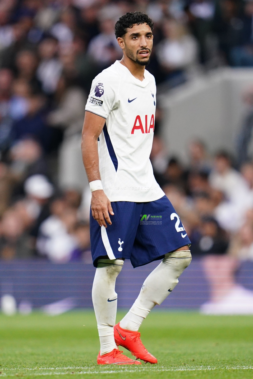 Omar Marmoush of Tottenham Hotspur during the Premier League match Tottenham Hotspur vs Newcastle Untied at Tottenham Hotspur Stadium, London, United Kingdom on 29 August 2026

(Photo by Harvey Murphy/News Images)