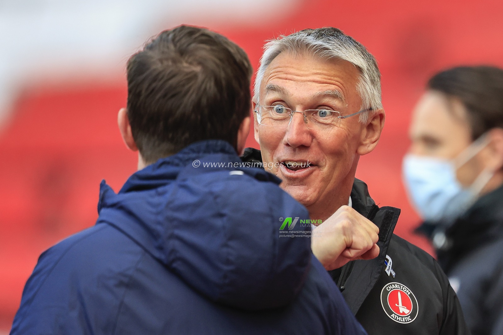 Nigel Adkins, Manager of Charlton Athletic, prior to kick-off