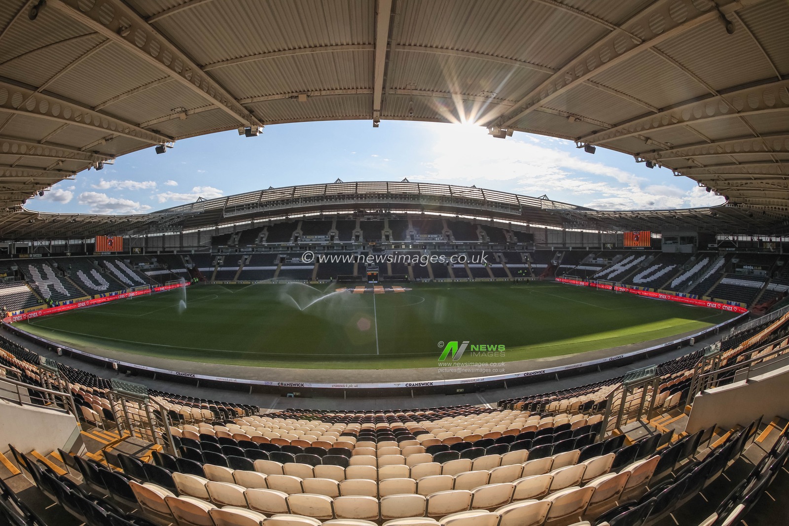 A general view of the MKM Stadium during the Sky Bet Championship match Hull City vs Sheffield United at MKM Stadium, Hull, United Kingdom, 13th September 2024

(Photo by Mark Cosgrove/News Images)