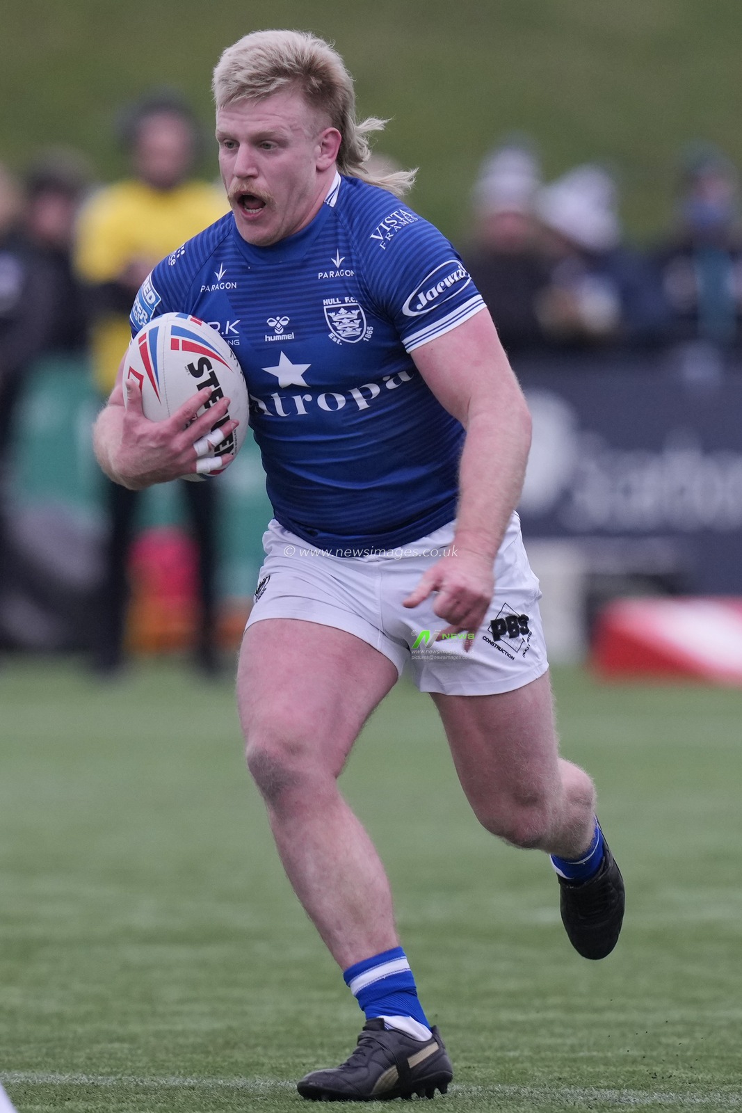 Brad Fash #13 of Hull FC during the Rugby League Pre Season match Sheffield Eagles vs Hull FC at Sheffield Olympic Legacy Park, Sheffield, United Kingdom, 22nd January 2023

(Photo by Steve Flynn/News Images)