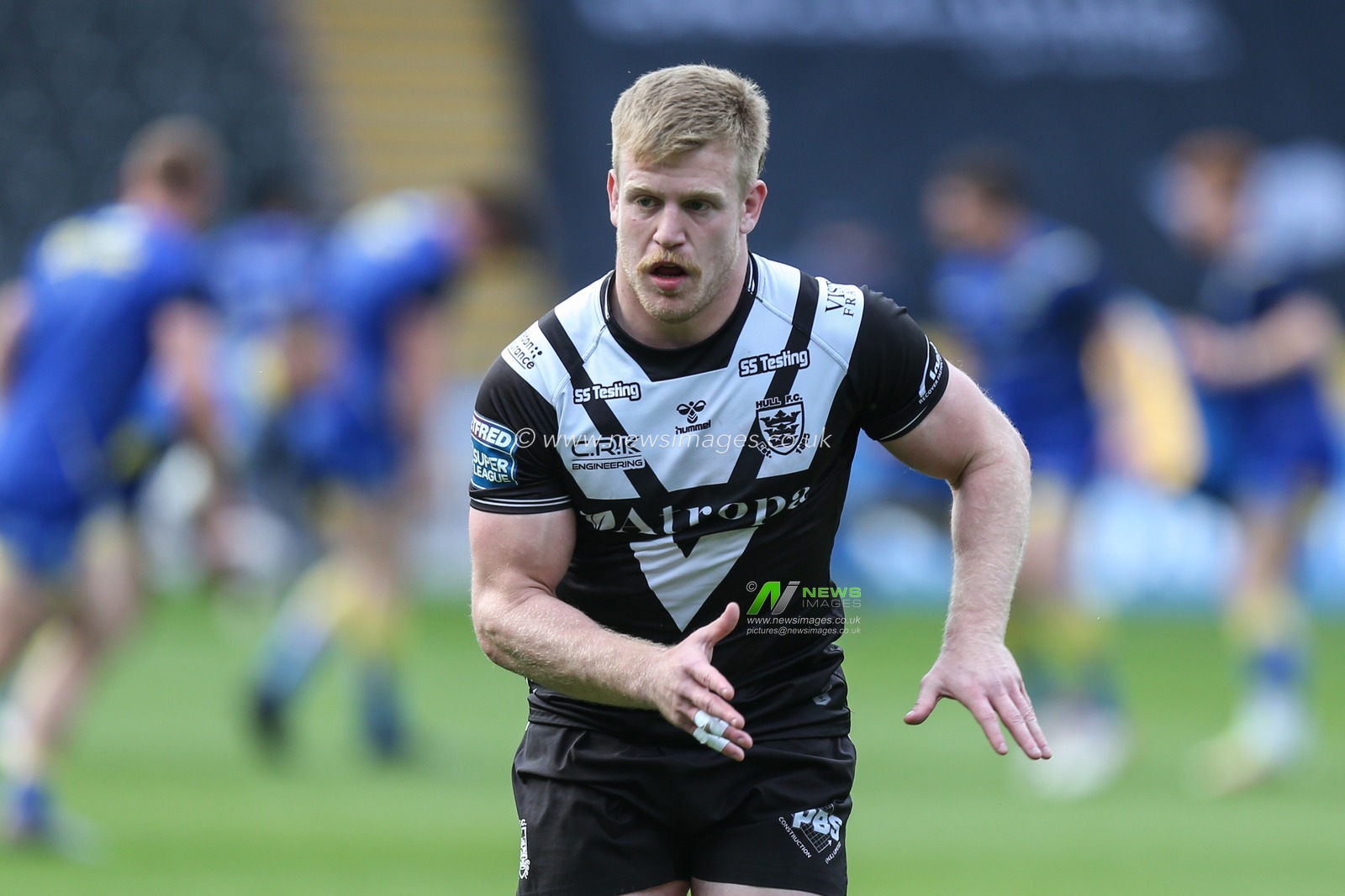 Brad Fash #17 of Hull FC during pre-game warm up