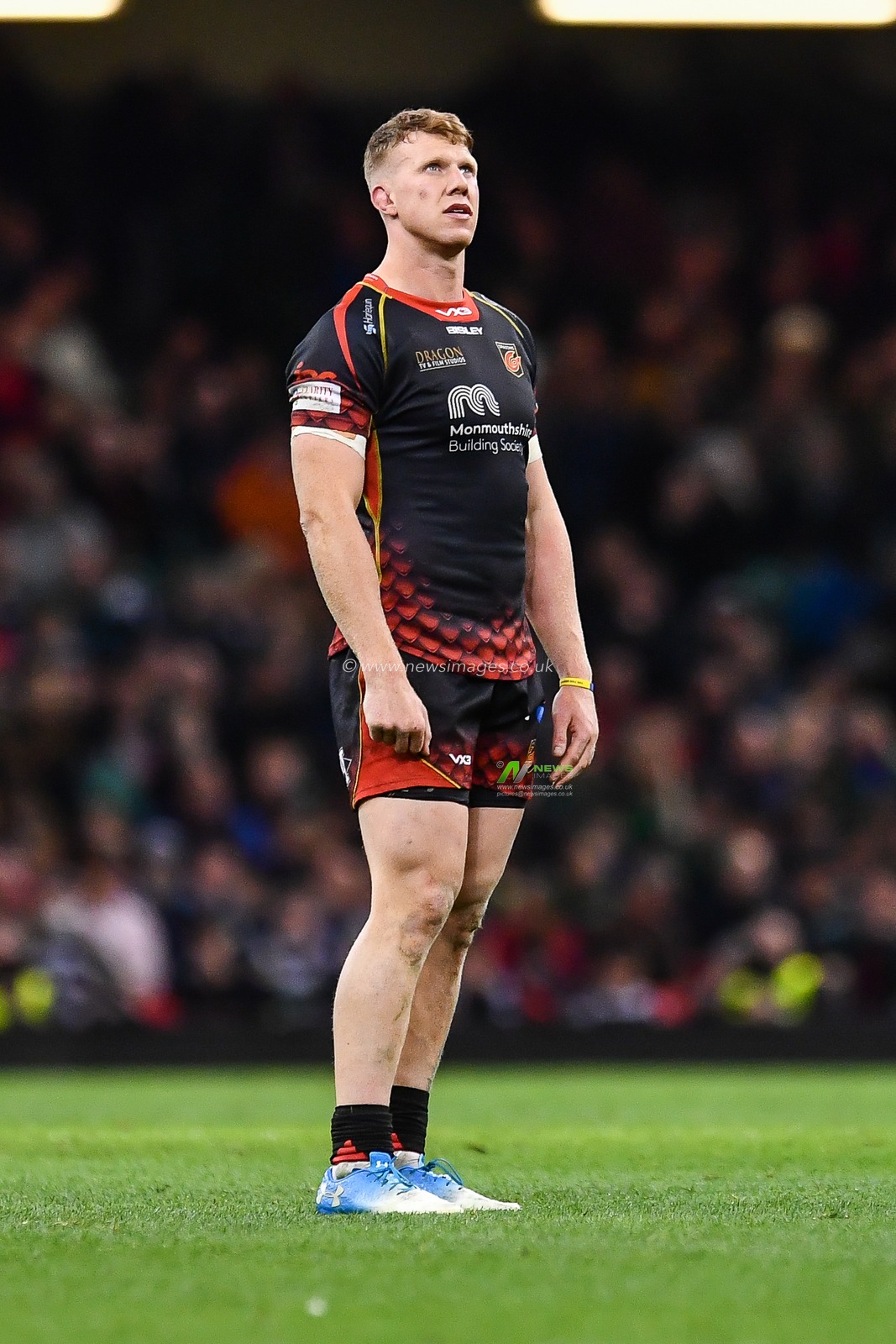 27th April 2019 , Principality Stadium , Cardiff, Wales ; Guinness pro 14â€™s, Round 21, Dragons vs Scarlets ; Jack Dixon of Dragons

Credit:  Craig Thomas/News Images