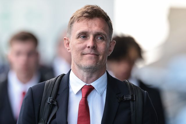 Darren Fletcher head coach of Manchester United U18's arrives during the FA Youth Cup Final match Manchester City U18 vs Manchester United U18 at Joie Stadium, Manchester, United Kingdom on 14 May 2026

(Photo by Mark Cosgrove/News Images)