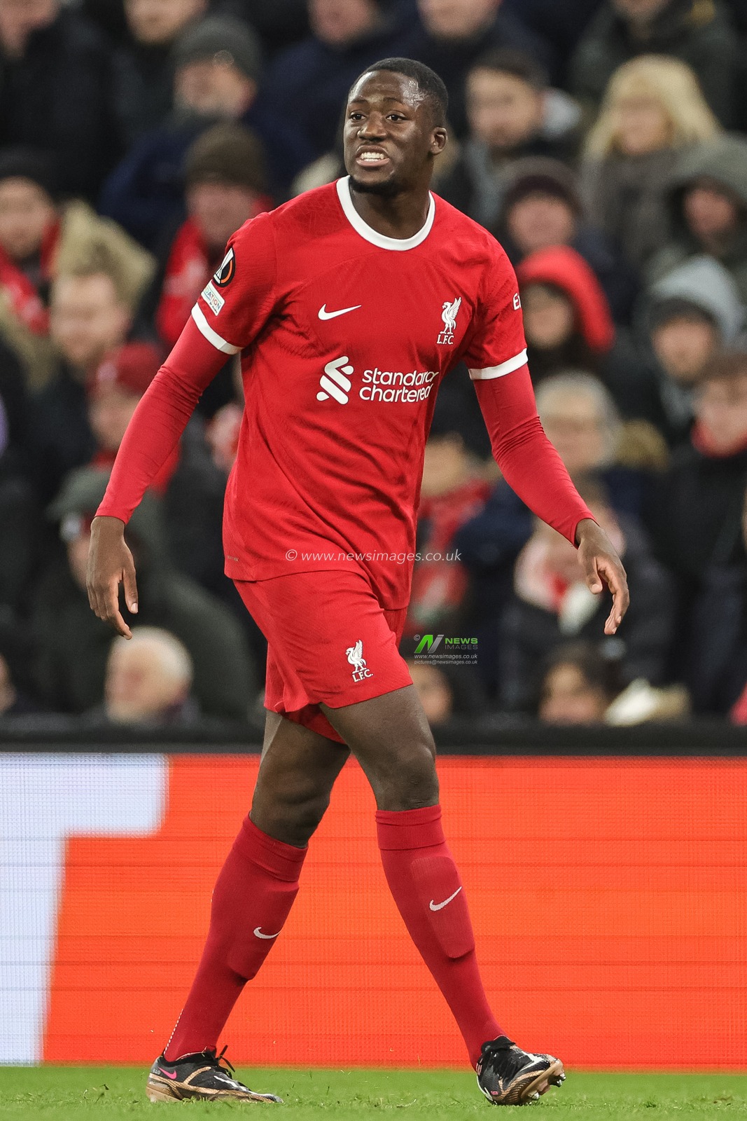 Ibrahima KonatÃ© #5 of Liverpool during the UEFA Europa League match Liverpool vs LASK at Anfield, Liverpool, United Kingdom, 30th November 2023

(Photo by Mark Cosgrove/News Images)