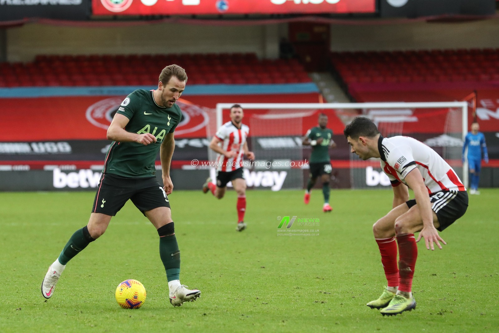 Harry Kane #10 of Tottenham Hotspur in action during the game