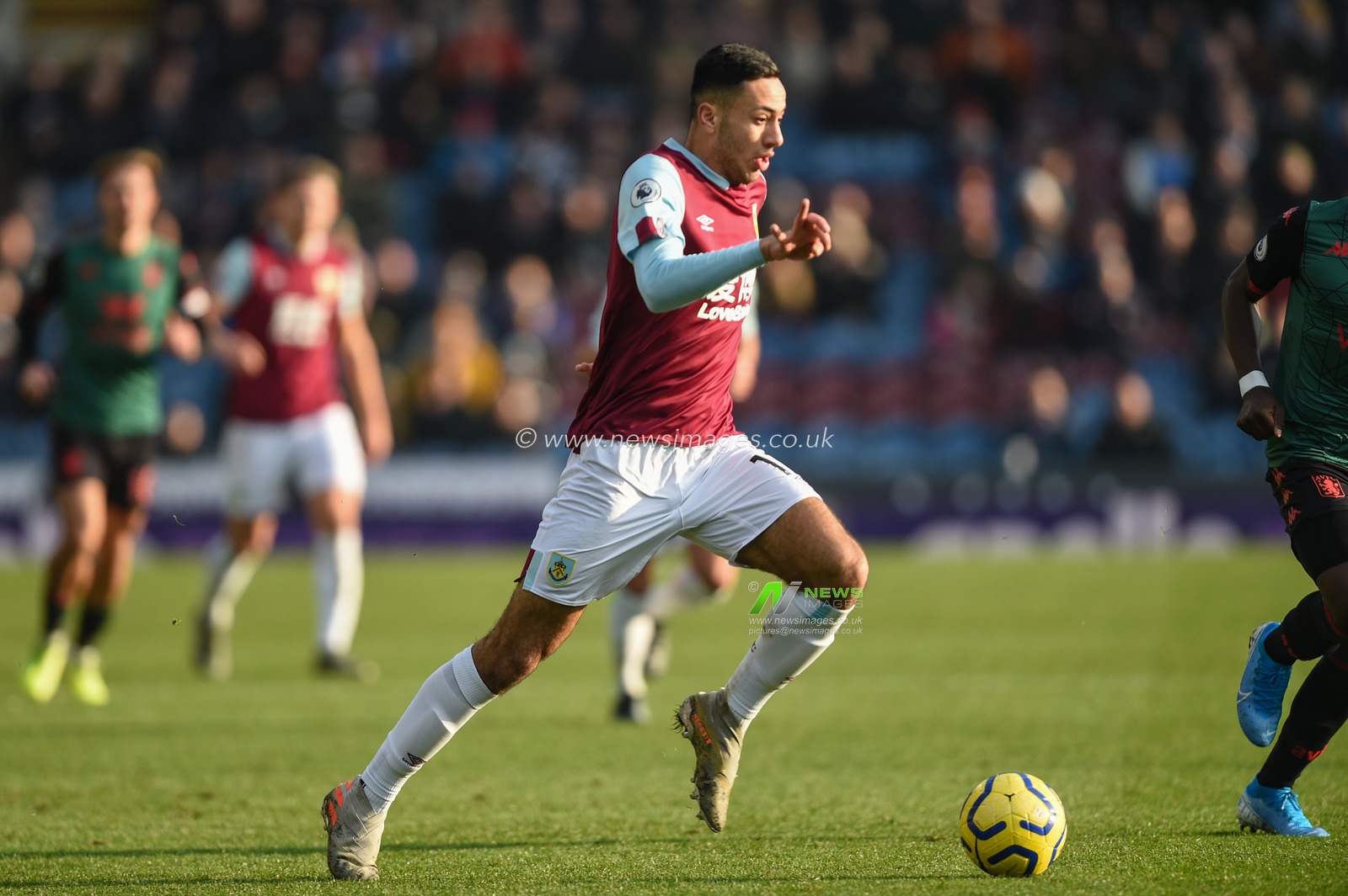 1st January 2020, Turf Moor, Burnley, England; Premier League, Burnley v Aston Villa : Dwight McNeil (11) of Burnley runs on goal

Credit: Richard Long/News Images