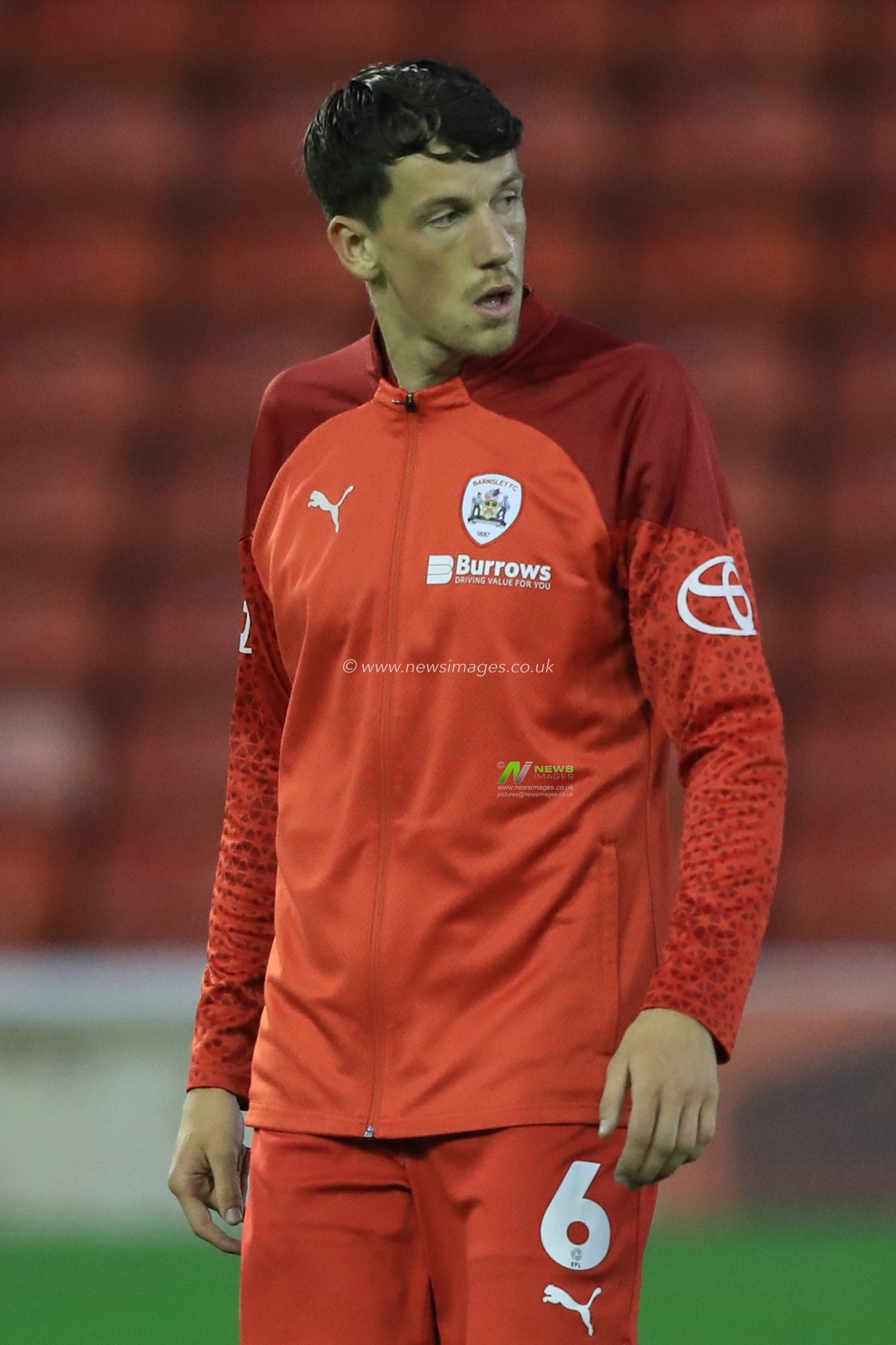 MaÃ«l de Gevigney #6 of Barnsley in the pregame warmup session during the EFL Trophy match Barnsley vs Manchester City U21 at Oakwell, Barnsley, United Kingdom, 26th September 2023

(Photo by Alfie Cosgrove/News Images)