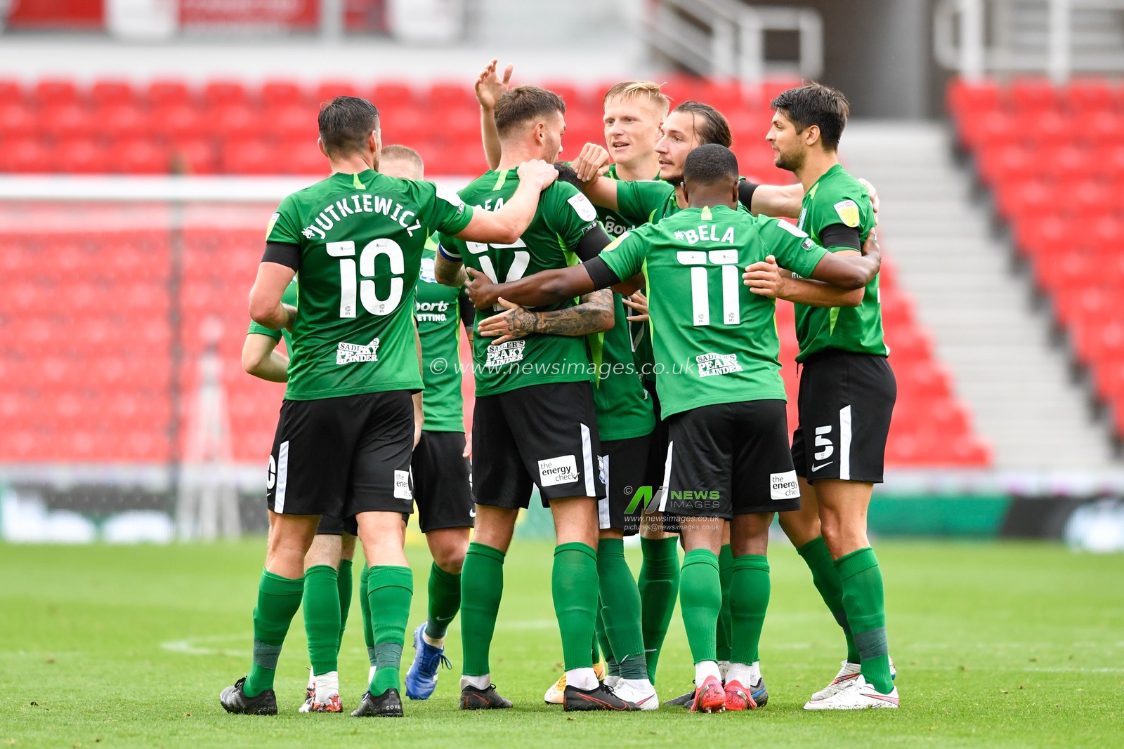 Harlee Dean (12) of Birmingham City celebrates his goal with his team mates