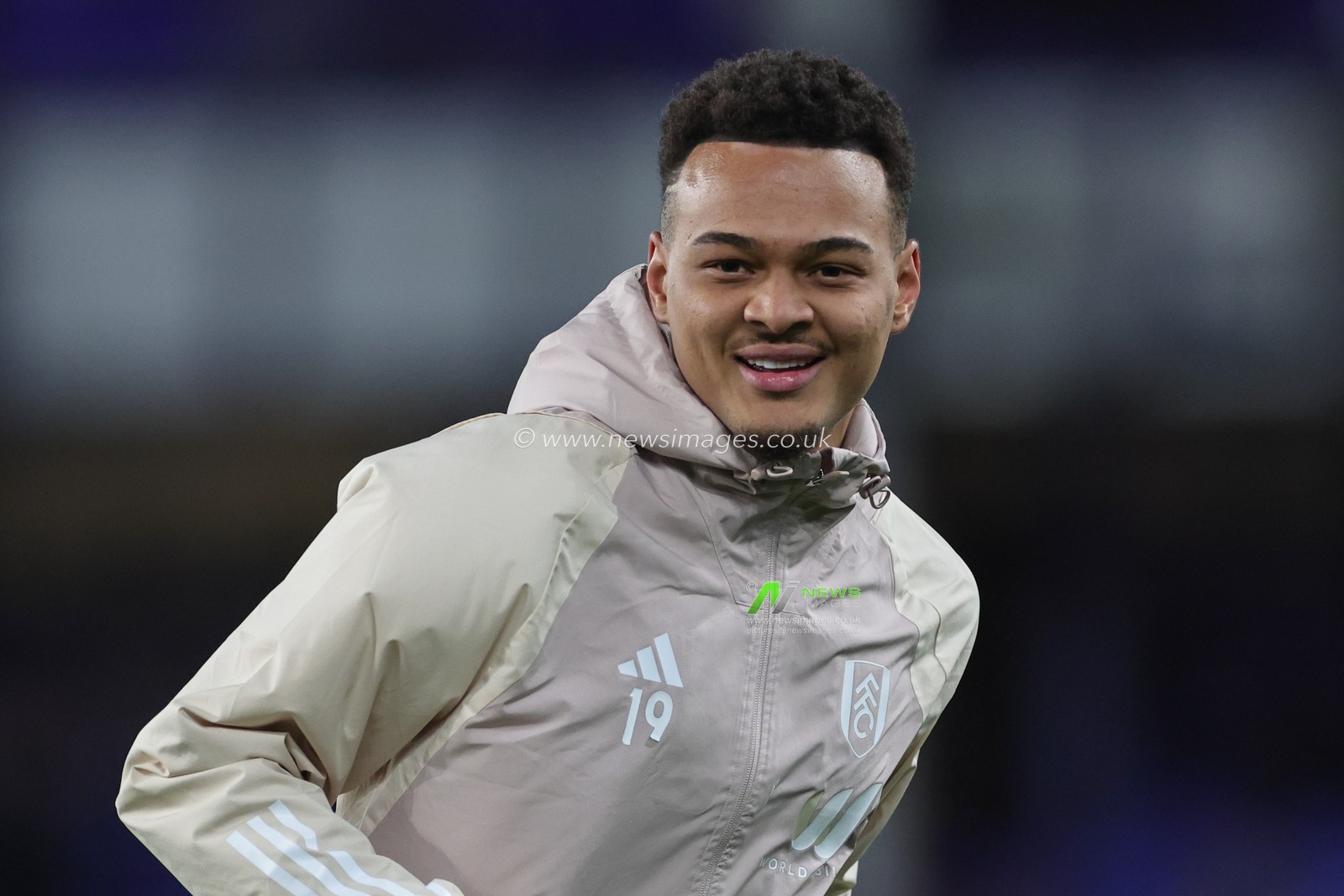 Rodrigo Muniz of Fulham during the pre-game warm up ahead of the Carabao Cup Quarter Final match Everton vs Fulham at Goodison Park, Liverpool, United Kingdom, 19th December 2023

(Photo by Mark Cosgrove/News Images)