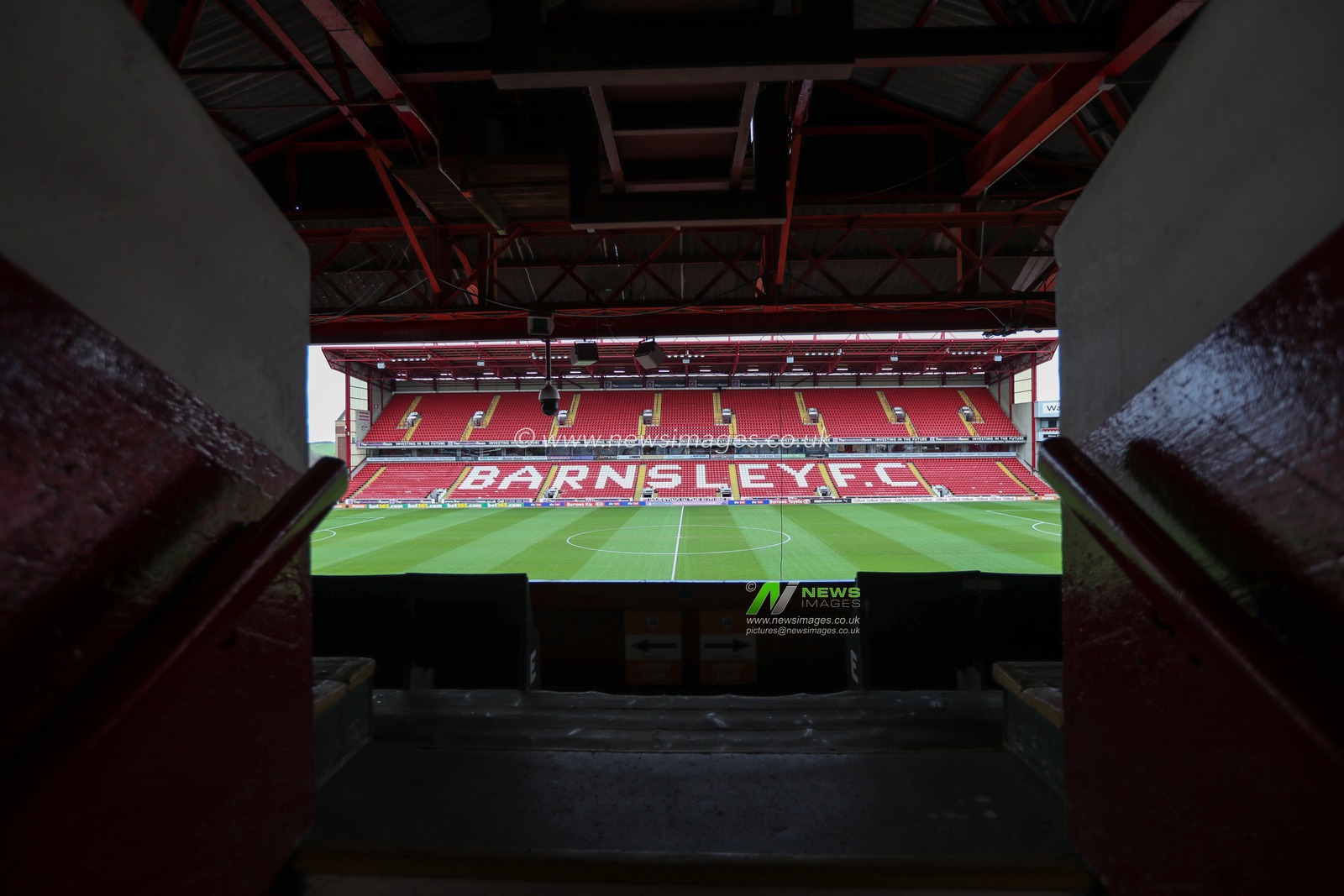 A general view of Oakwell ahead of kick-off