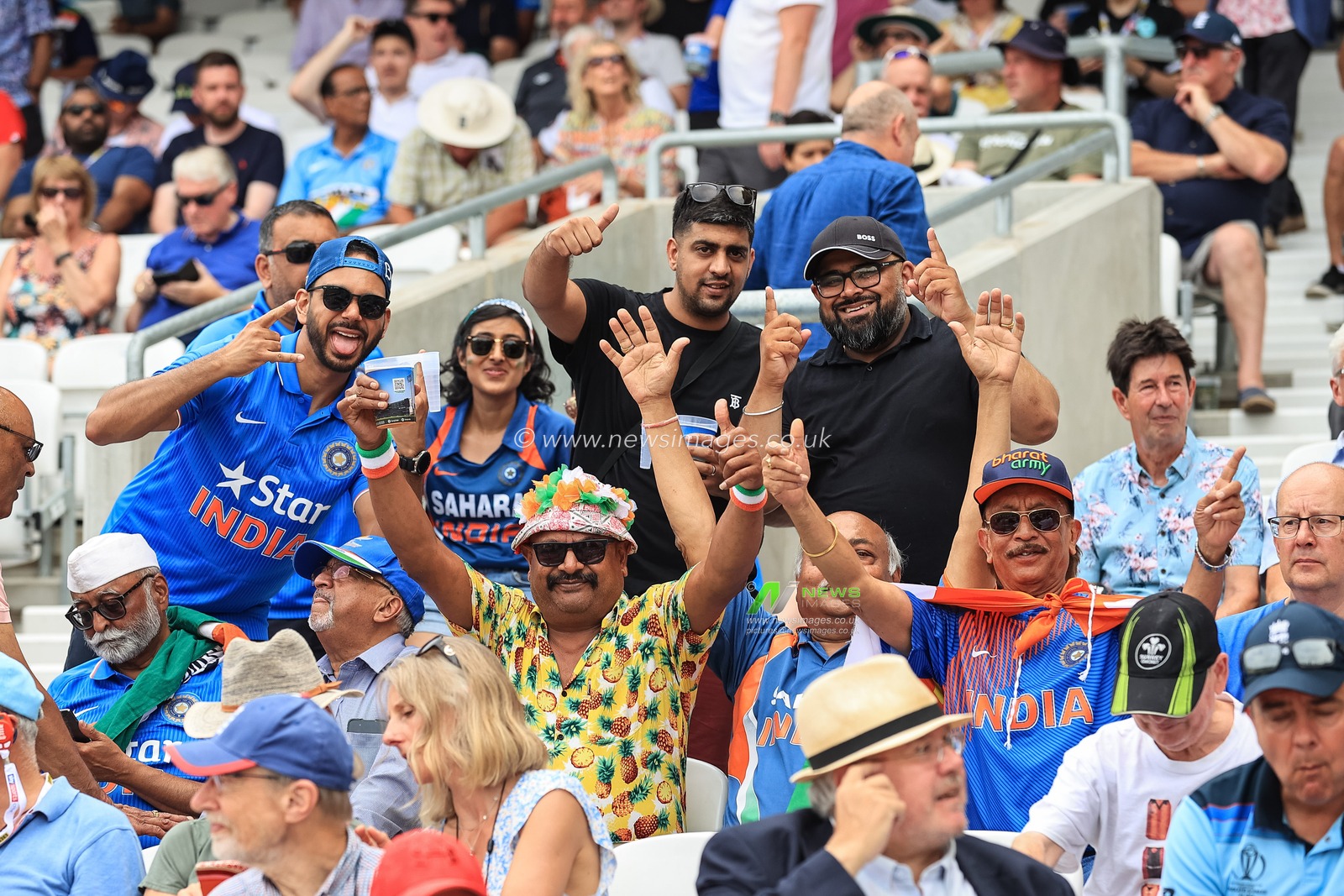 India fans are in their seats as the game is almost upon us