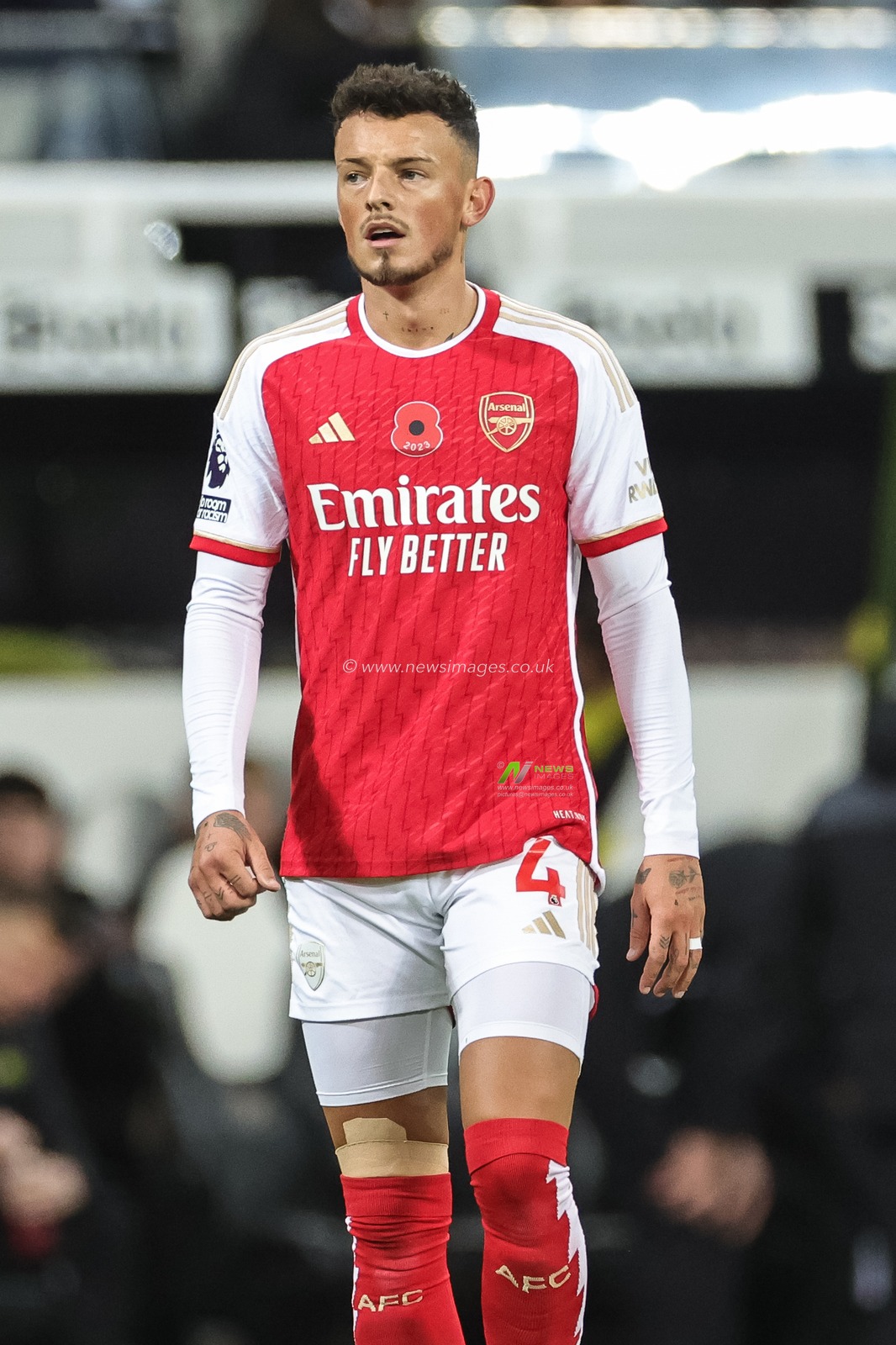 Ben White #4 of Arsenal during the Premier League match Newcastle United vs Arsenal at St. James's Park, Newcastle, United Kingdom, 4th November 2023

(Photo by Mark Cosgrove/News Images)
