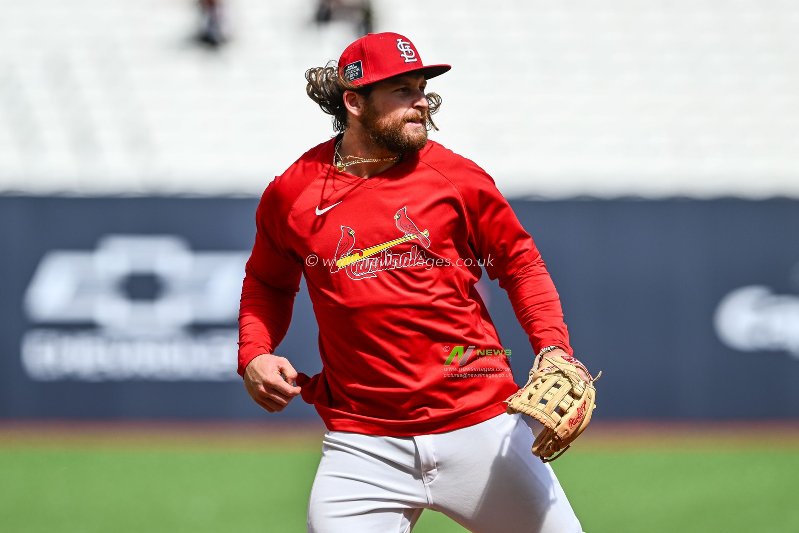 Brendan Donovan #33 of the St. Louis Cardinals during the 2023 MLB London Series Workout Day for St. Louis Cardinals and Chicago Cubs at London Stadium, London, United Kingdom, 23rd June 2023

(Photo by Craig Thomas/News Images)