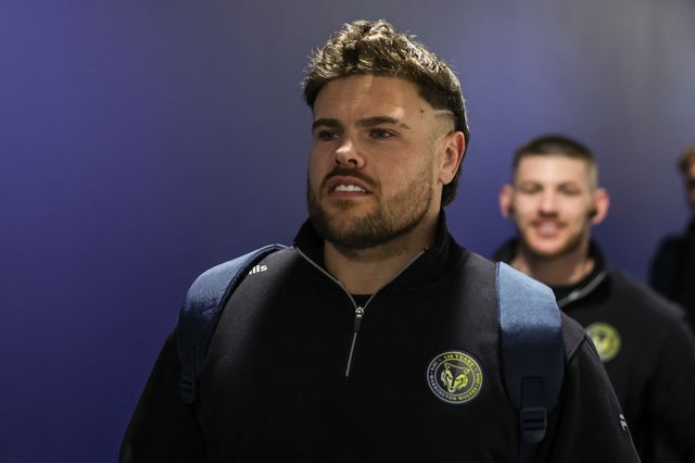Joe Philbin of Warrington Wolves arrives during the Betfred Super League Round 4 match York Knights vs Warrington Wolves at LNER Community Stadium, York, United Kingdom on 06 March 2026

(Photo by Mark Cosgrove/News Images)