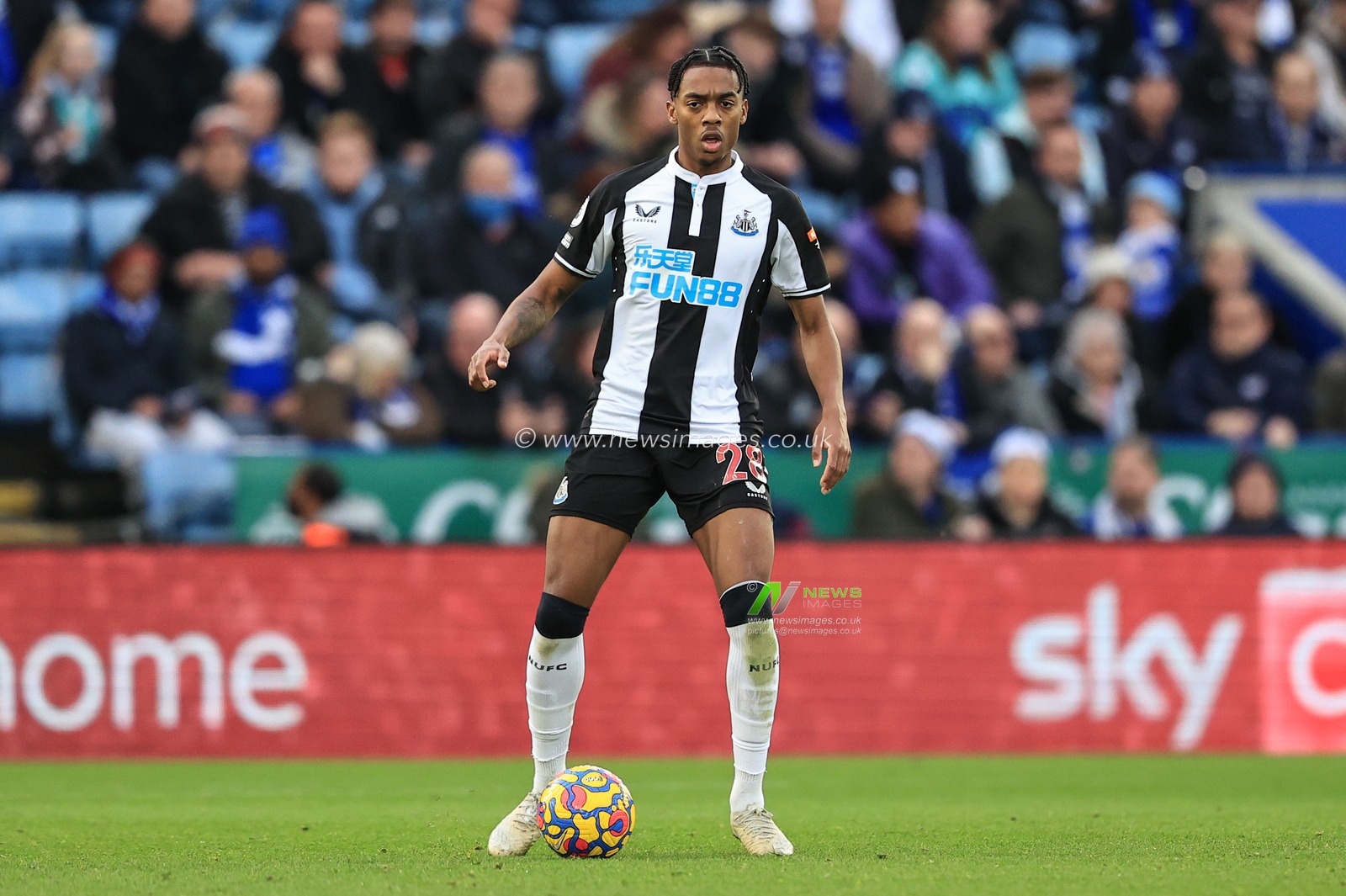 Joe Willock #28 of Newcastle United in action during the game