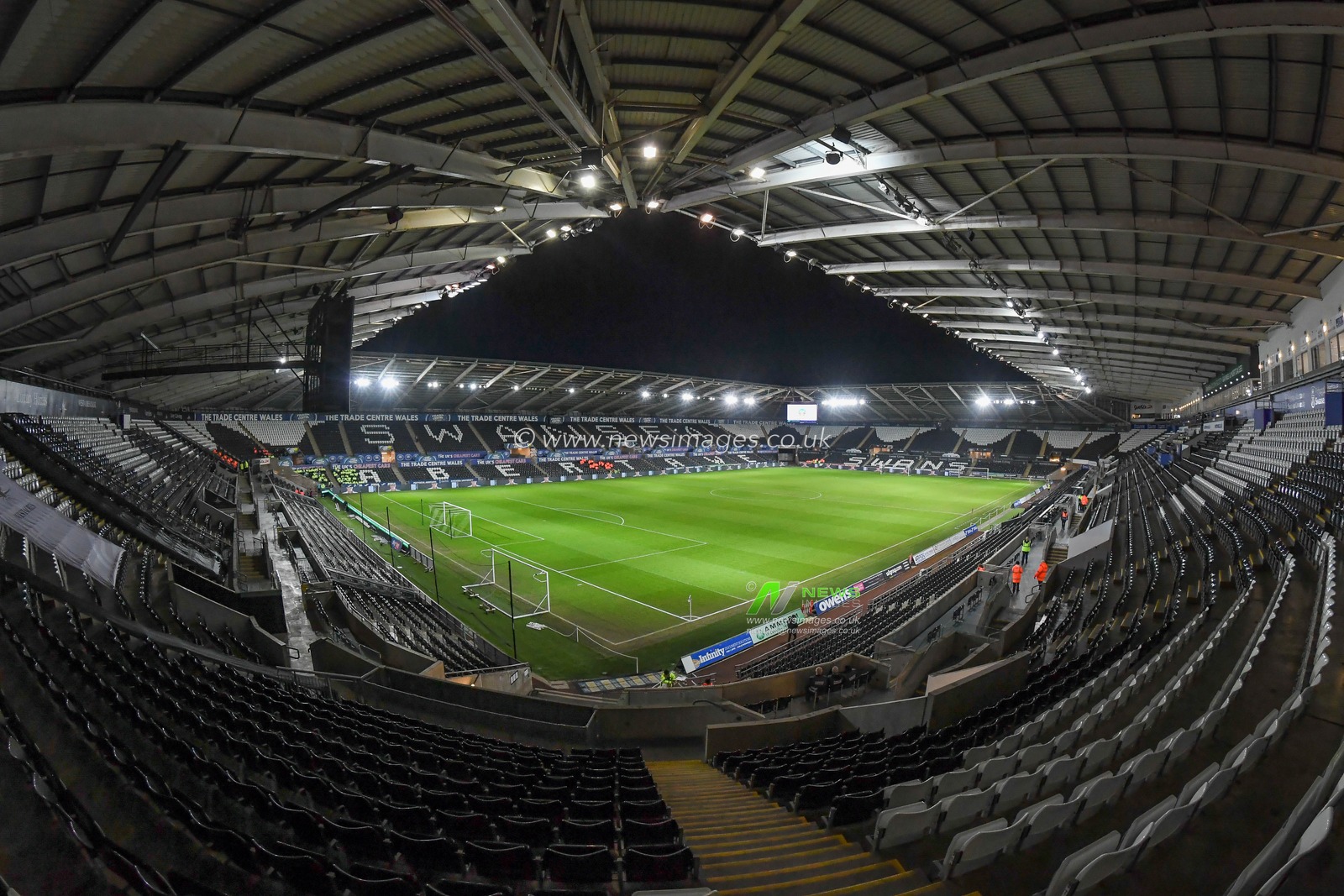 General view of Swansea.com Stadium, during the Emirates FA Cup Third Round Replay match Swansea City vs Bristol City at Swansea.com Stadium, Swansea, United Kingdom, 17th January 2023

(Photo by Mike Jones/News Images)