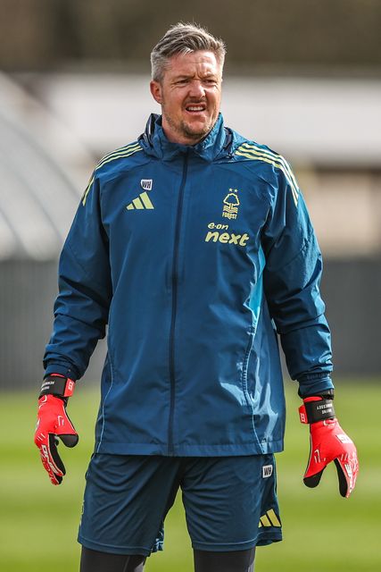 Wayne Hennessey, goalkeeping coach during the Nottingham Forest open training session ahead of their UEFA Europa League last 16 match against FC Midtjylland at The Nigel Doughty Academy, Nottingham, United Kingdom on 11 March 2026

(Photo by Alfie Cosgrove/News Images)
