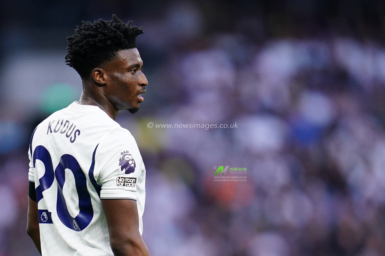 Mohammed Kudus of Tottenham Hotspur during the Premier League match Tottenham Hotspur vs Newcastle Untied at Tottenham Hotspur Stadium, London, United Kingdom on 29 August 2026

(Photo by Harvey Murphy/News Images)