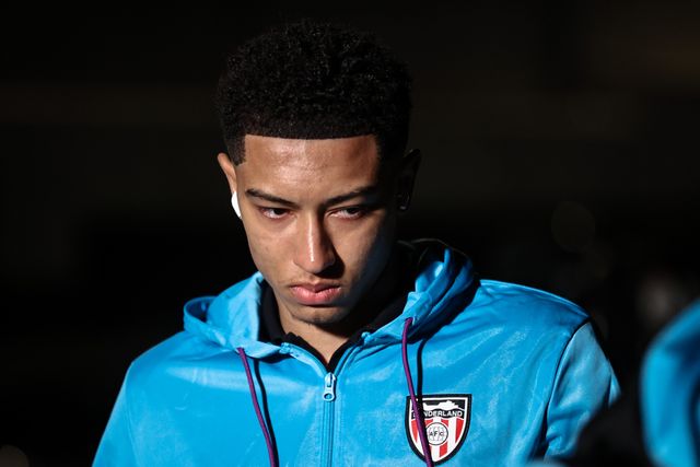 Jobe Bellingham of Sunderland arrives during the Sky Bet Championship match Leeds United vs Sunderland at Elland Road, Leeds, United Kingdom, 17th February 2025

(Photo by Alfie Cosgrove/News Images)