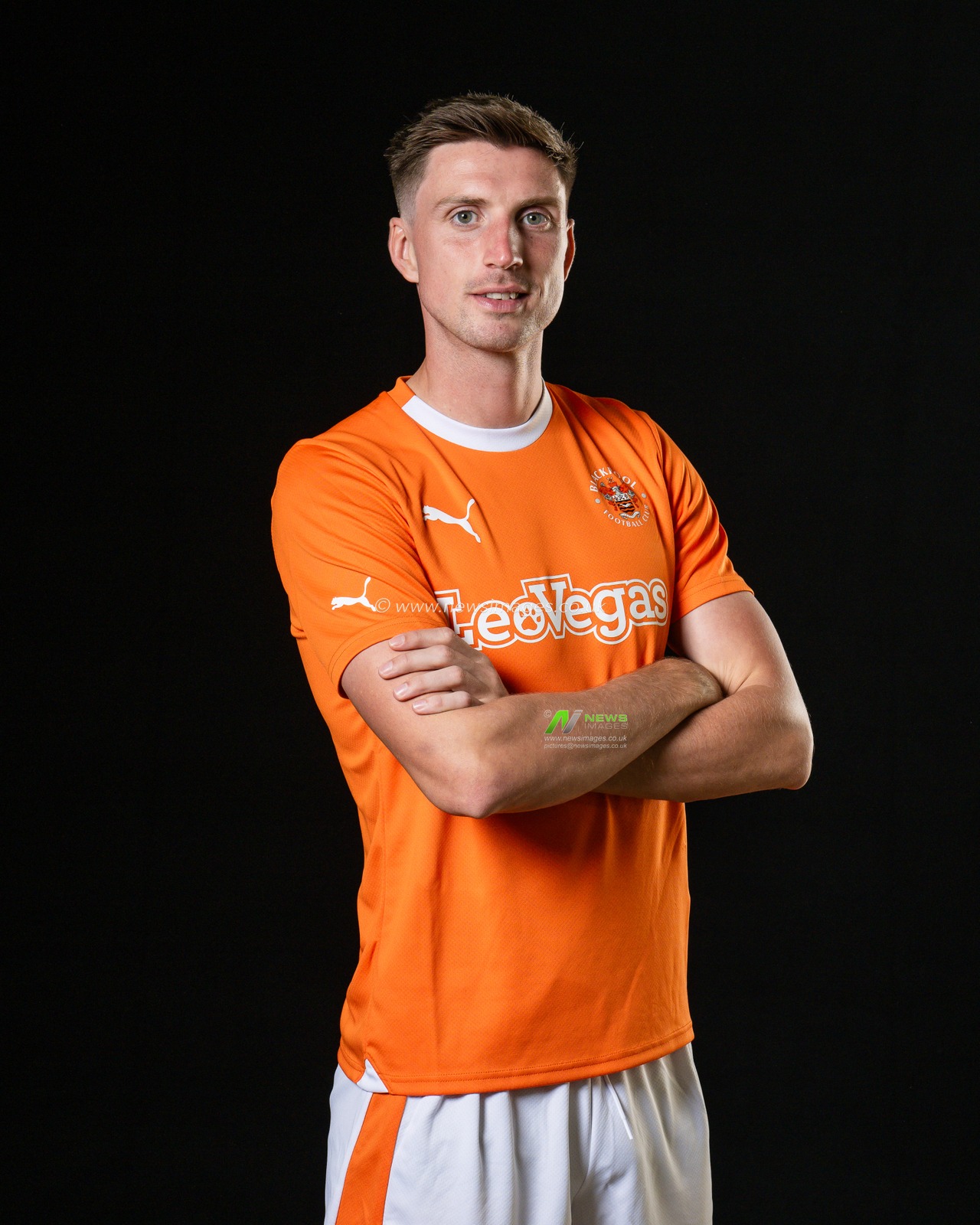 Blackpool Squad Headshots at Bloomfield Road, Blackpool, United Kingdom, 27th July 2023

(Photo by Craig Thomas/News Images)