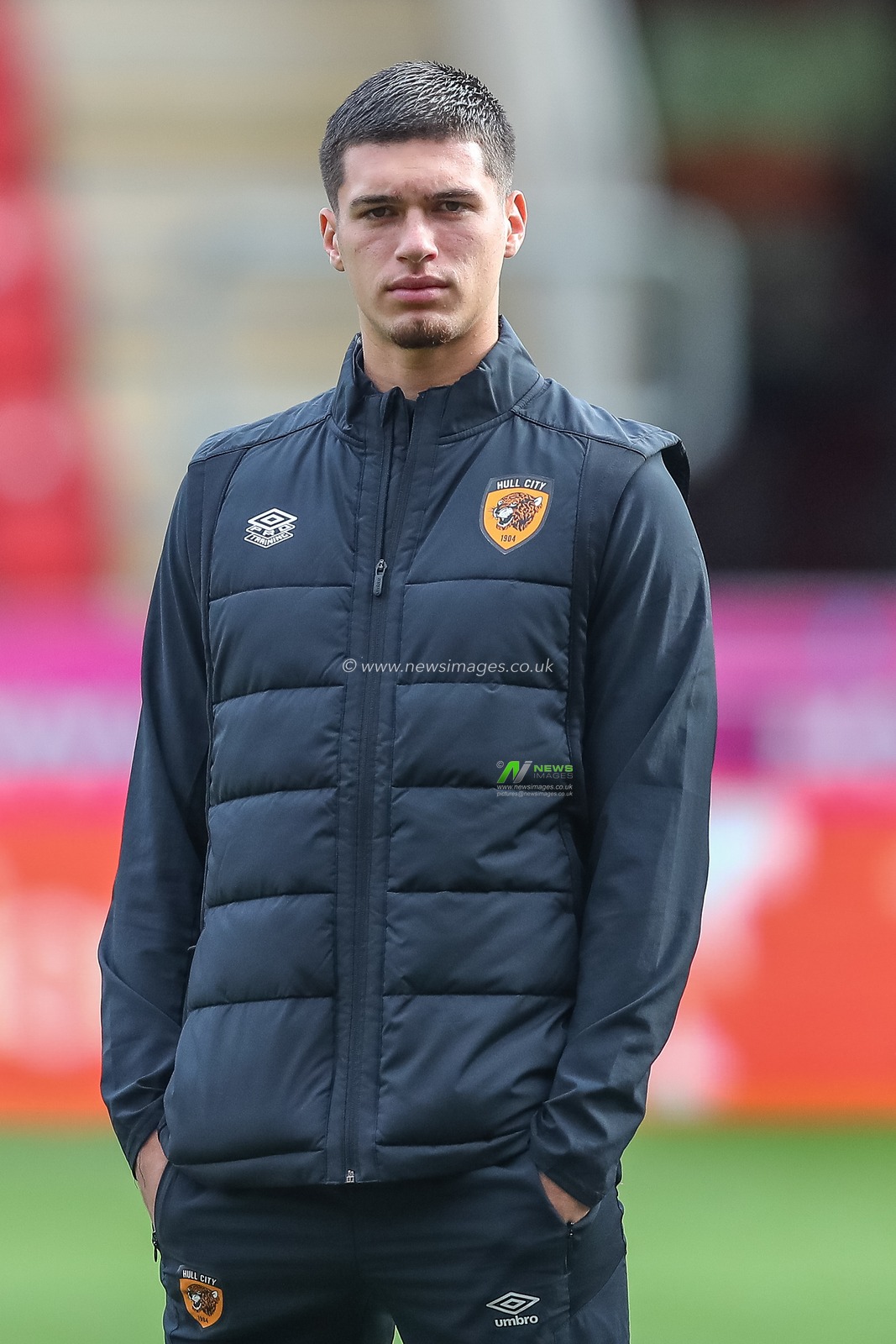 Xavier Simons #35 of Hull City arrives ahead of the Sky Bet Championship match Rotherham United vs Hull City at New York Stadium, Rotherham, United Kingdom, 22nd October 2022

(Photo by Gareth Evans/News Images)
