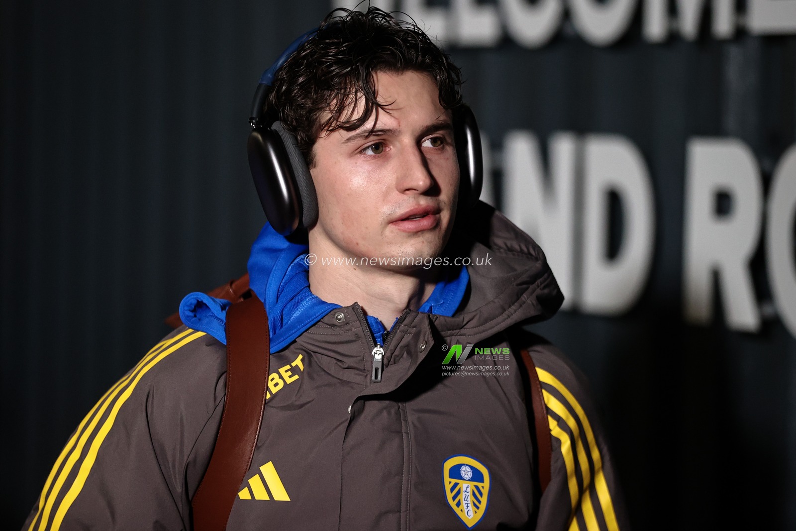 Brenden Aaronson of Leeds United arrives during the Sky Bet Championship match Leeds United vs Sunderland at Elland Road, Leeds, United Kingdom, 17th February 2025

(Photo by Alfie Cosgrove/News Images)