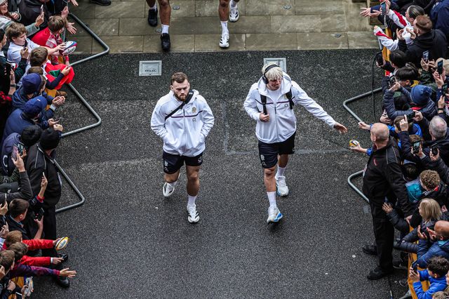 Henry Pollock of England arrives during the Quilter Nations Series 2025 match England vs New Zealand at Allianz Stadium, Twickenham, United Kingdom, 15th November 2025

(Photo by Mark Cosgrove/News Images)

*** GER AUT SUI OUT ***