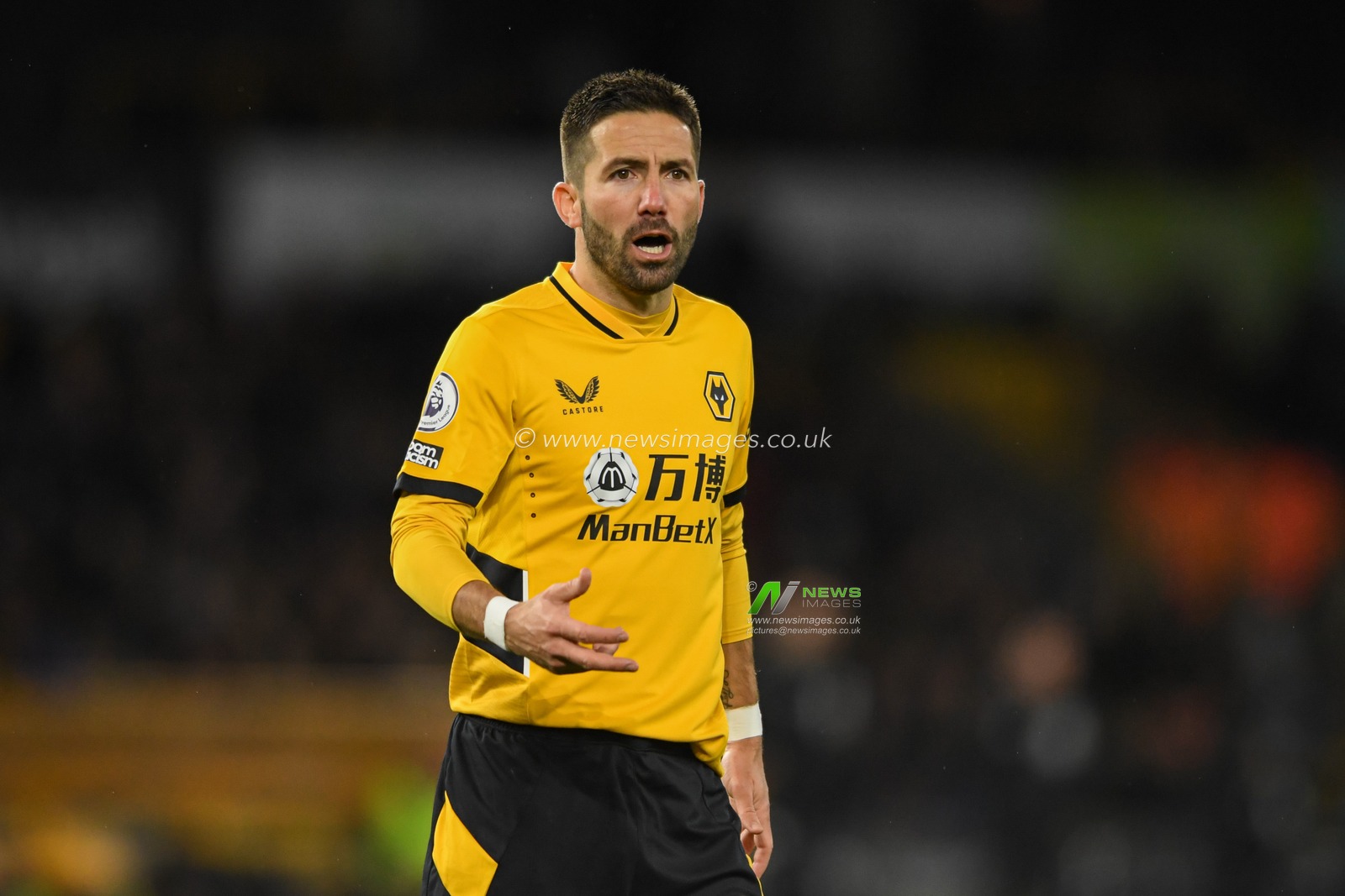 Joao Moutinho #28 of Wolverhampton Wanderers in action during the game