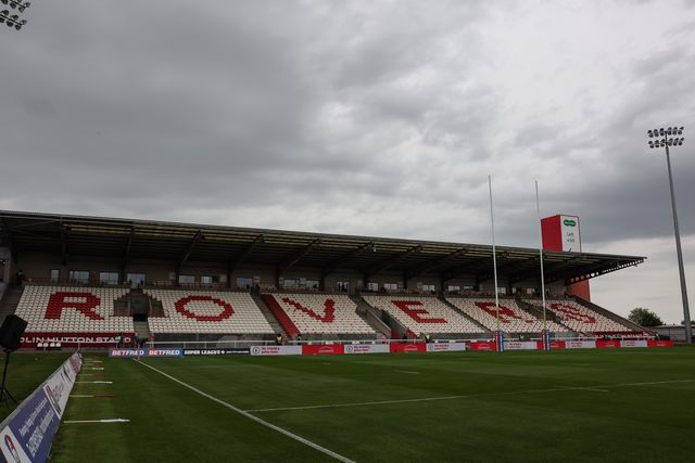 A general view of The Sewell Group Craven Park during the Betfred Super League round 12 match Hull KR vs Wigan Warriors at Sewell Group Craven Park, Hull, United Kingdom on 21 May 2026

(Photo by Mark Cosgrove/News Images)