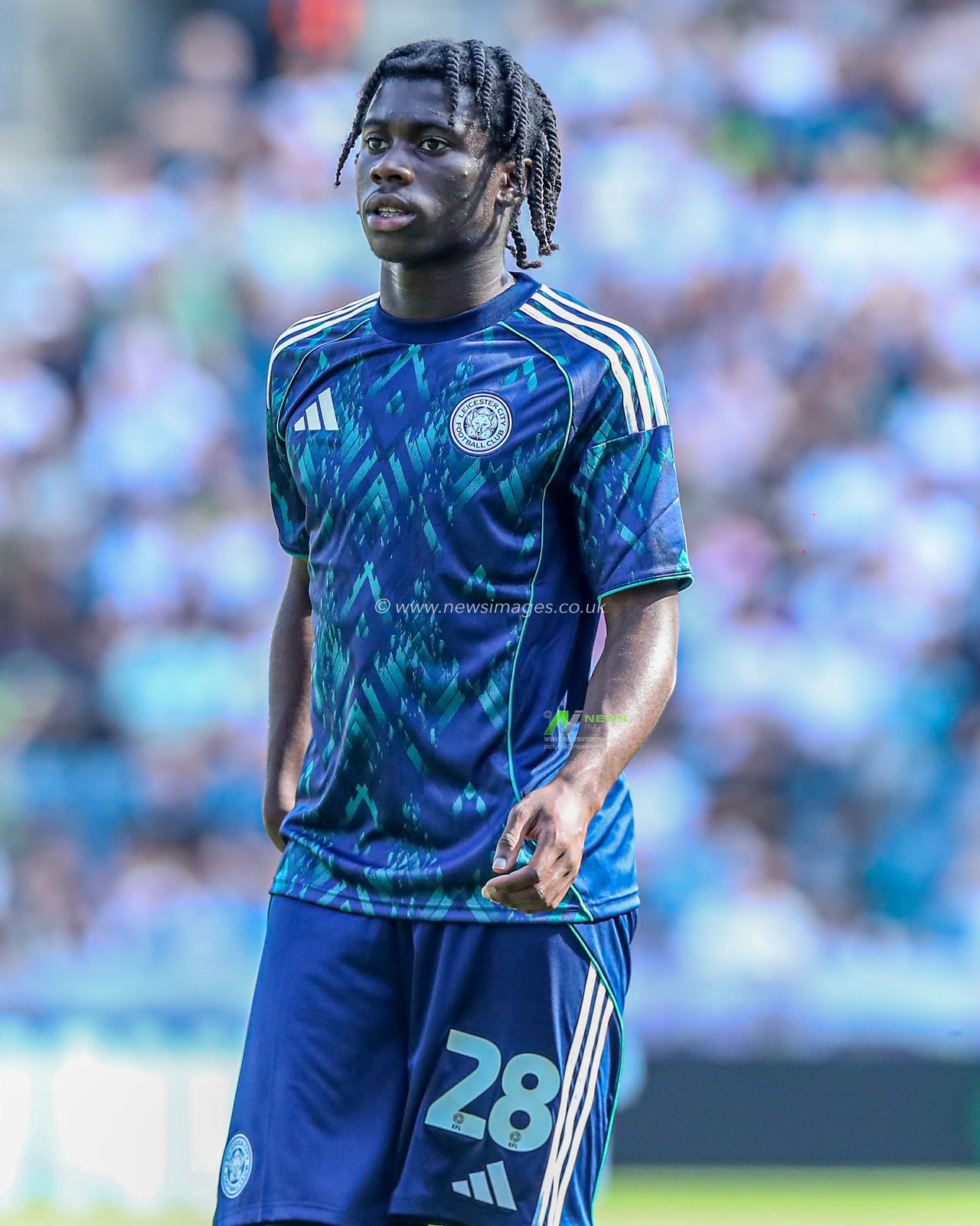 Jeremy Monga of Leicester City during the Sky Bet Championship match Preston North End vs Leicester City at Deepdale, Preston, United Kingdom, 16th August 2025

(Photo by Jorge Horsted/News Images)