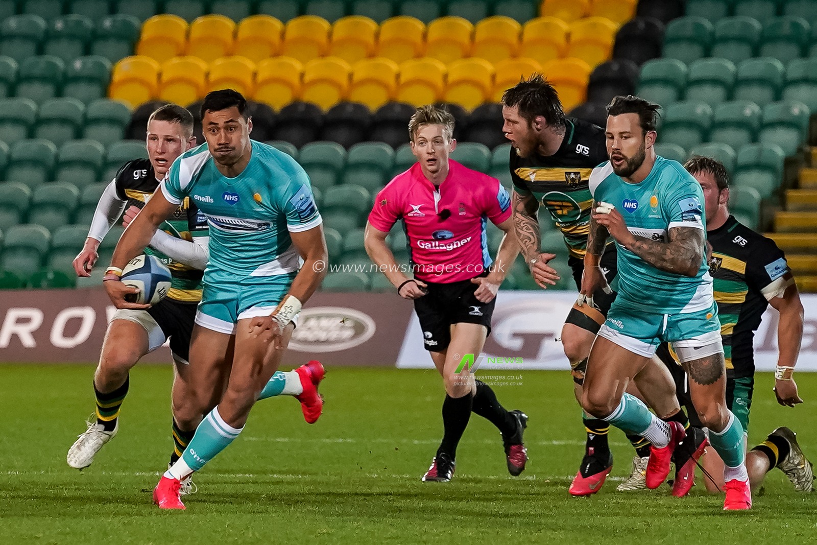 Melani Nanai #15 of Worcester Warriors in action
