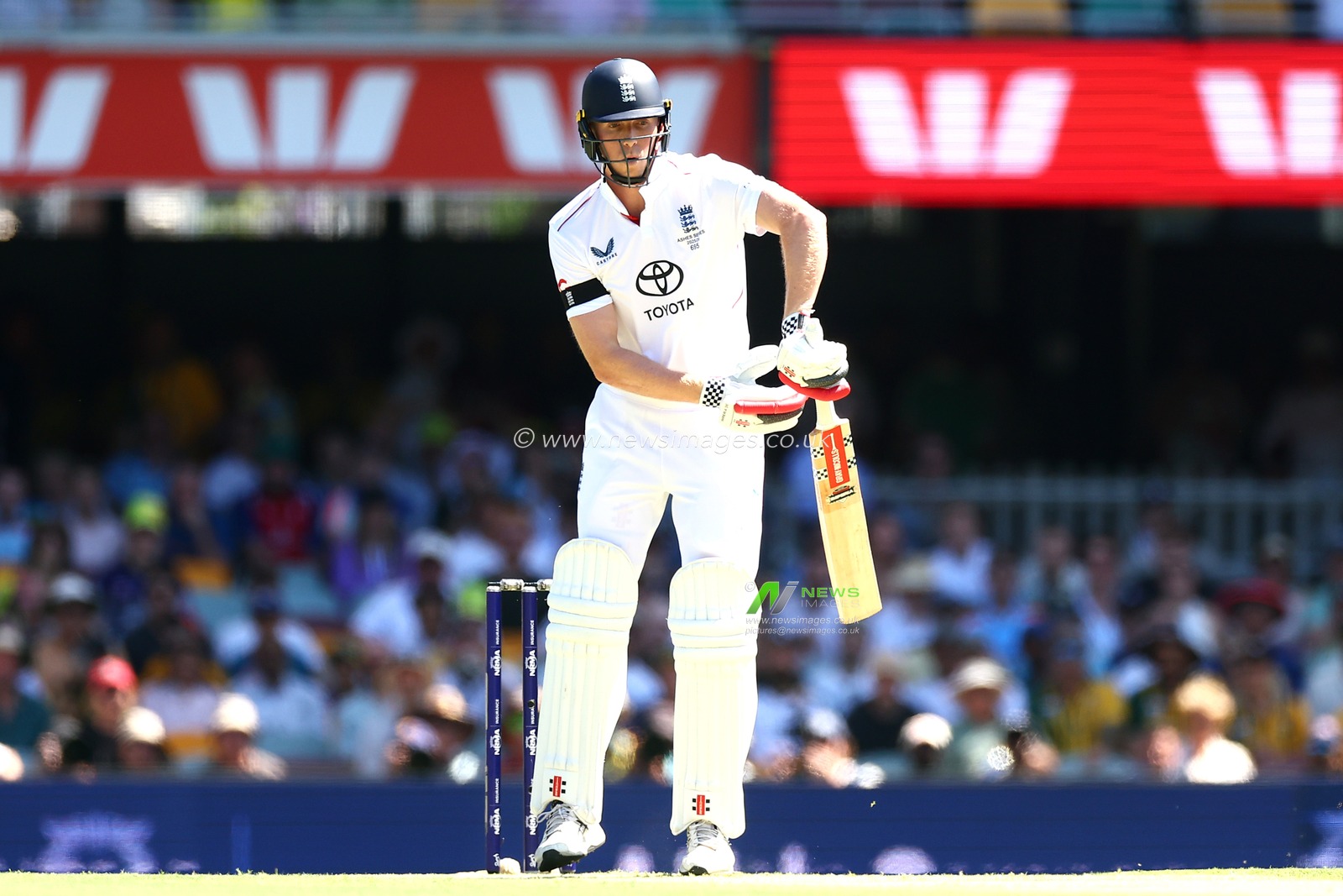 Zak Crawley of England bats during the NRMA Insurance Ashes Second Test Day 1 Series match Australia vs England at The Gabba, Brisbane Cricket Ground, Brisbane, United Kingdom, 4th December 2025

(Photo by Patrick Hoelscher/News Images)

*** GER AUT SUI OUT ***