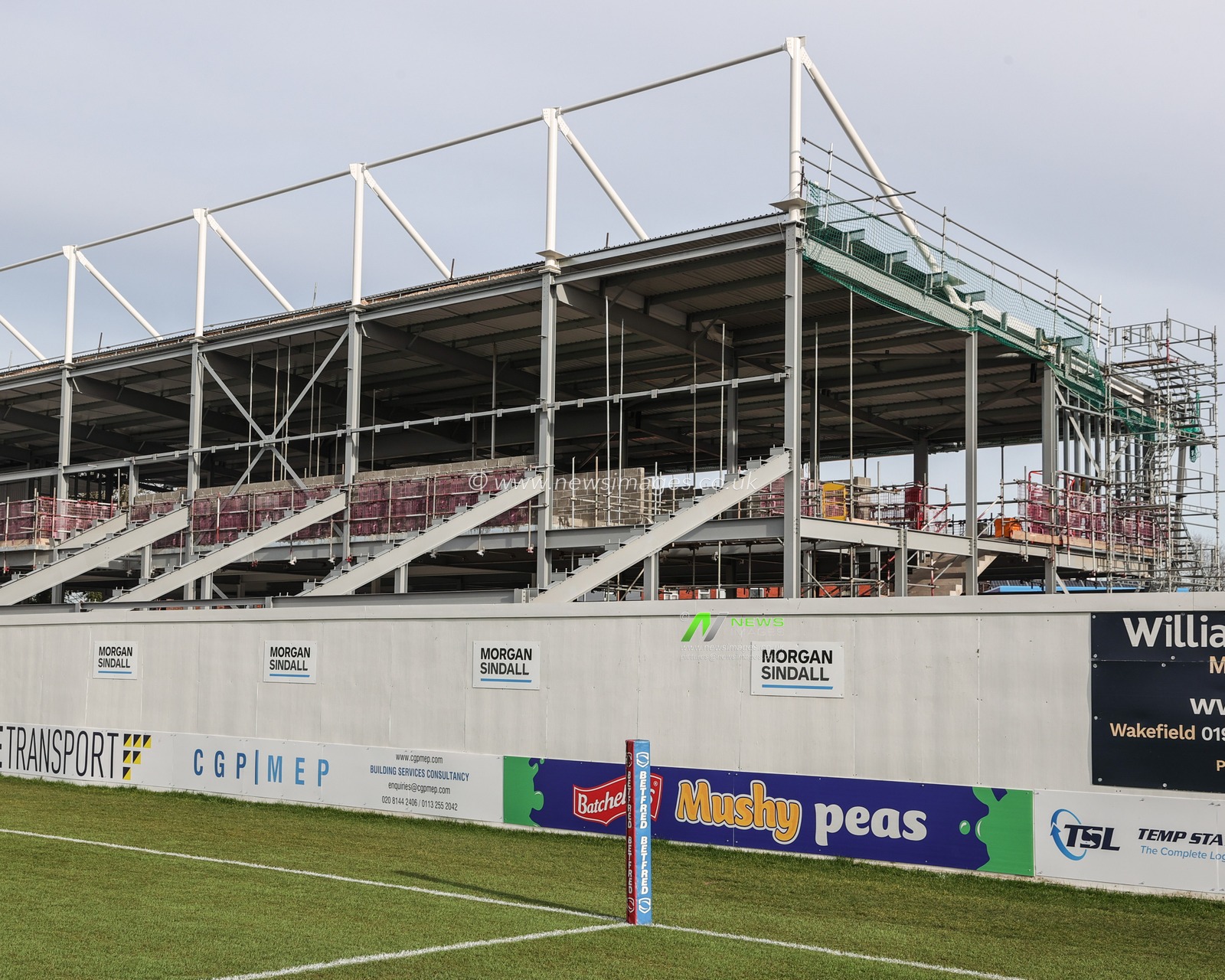 A general view of The Be Well Support Stadium ahead of the Rugby League Pre Season match Wakefield Trinity vs Hull FC at The Be Well Support Stadium, Wakefield, United Kingdom, 5th February 2023

(Photo by Mark Cosgrove/News Images)