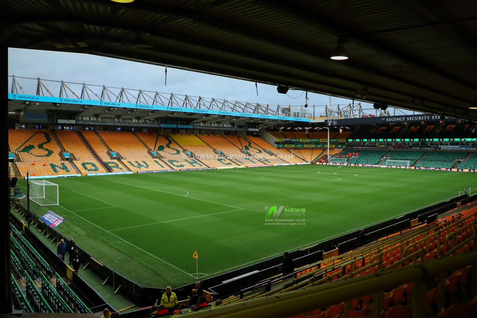 A general view of Carrow Road prior to the Sky Bet Championship match Norwich City vs Leeds United at Carrow Road, Norwich, United Kingdom, 1st October 2024

(Photo by Izzy Poles/News Images)