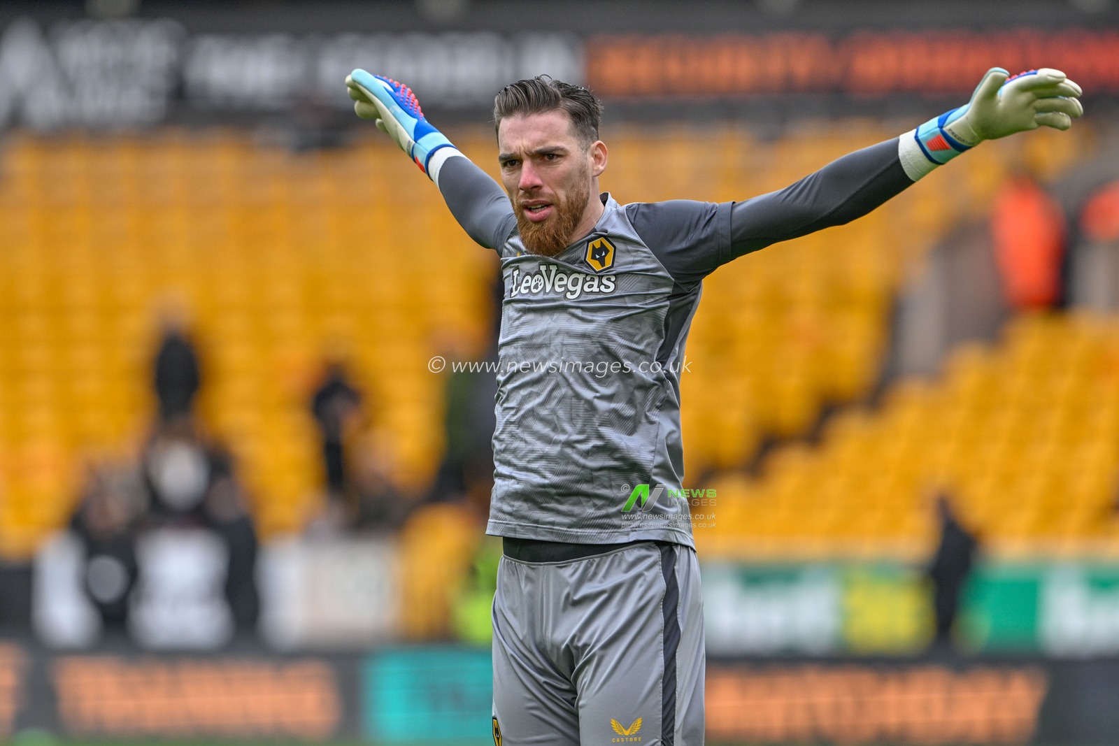 JosÃ© SÃ¡ of Wolverhampton Wanderers in the pregame warmup session during the Premier League match Wolverhampton Wanderers vs Sheffield United at Molineux, Wolverhampton, United Kingdom, 25th February 2024

(Photo by Cody Froggatt/News Images)