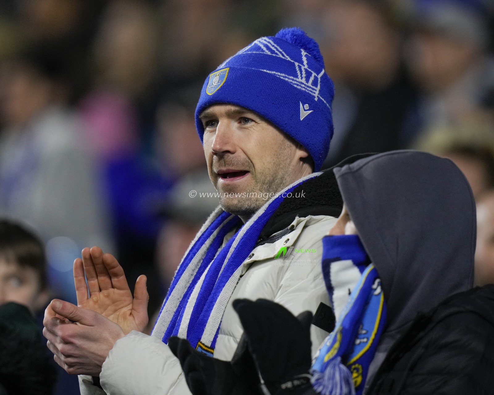 Sheffield Wednesday fan applauds his team during the Sky Bet League 1 match Sheffield Wednesday vs Morecambe at Hillsborough, Sheffield, United Kingdom, 14th February 2023

(Photo by Steve Flynn/News Images)