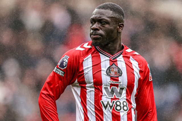 Brian Brobbey of Sunderland during the Premier League match Sunderland vs Manchester United at Stadium Of Light, Sunderland, United Kingdom on 09 May 2026

(Photo by Alfie Cosgrove/News Images)