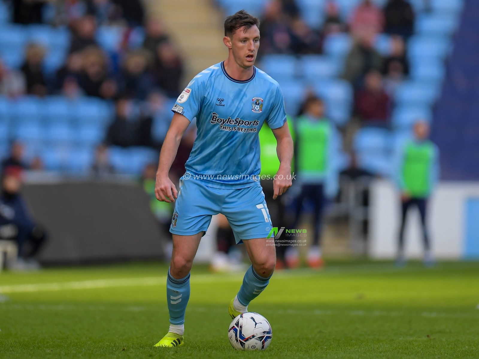 Dominic Hyam #15 of Coventry City with the ball