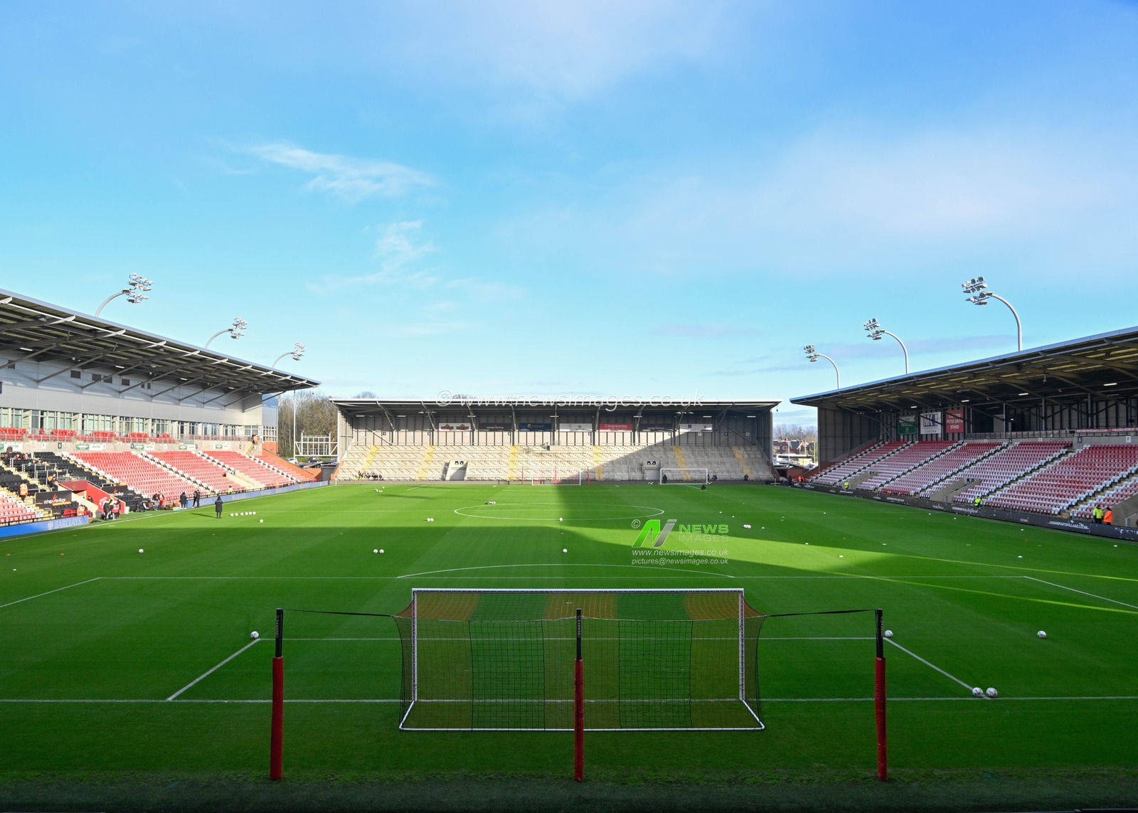 A general view of Leigh Sports Village ahead of the match, during the Vitality Women's FA Cup match Manchester United Women vs Newcastle United women at Leigh Sports Village, Leigh, United Kingdom, 14th January 2024

(Photo by Cody Froggatt/News Images)