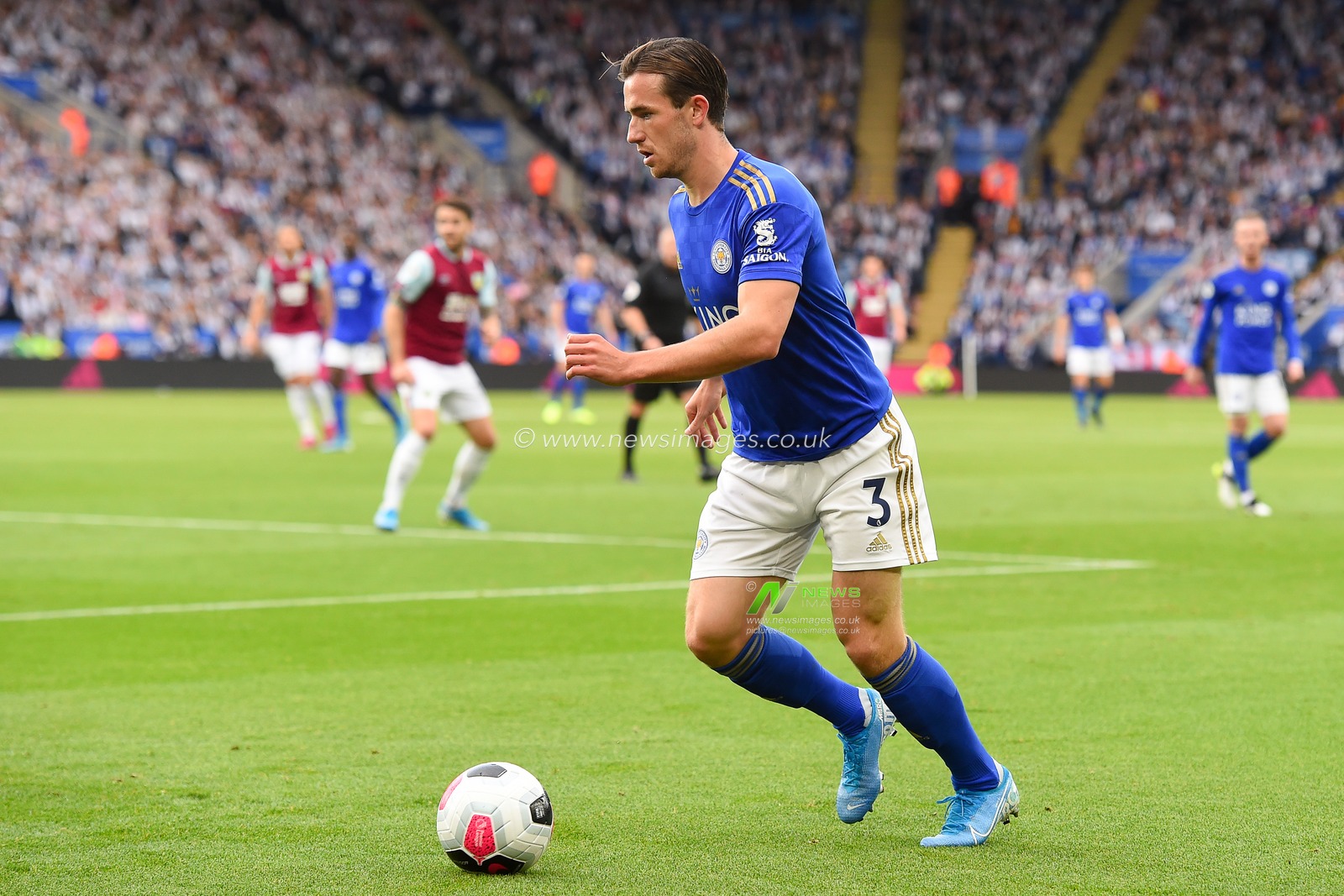 19th October 2019, King Power Stadium, Leicester, England; Premier League, Leicester City v Burnley : Ben Chilwell (3) of Leicester City 

Credit: Jon Hobley/News Images